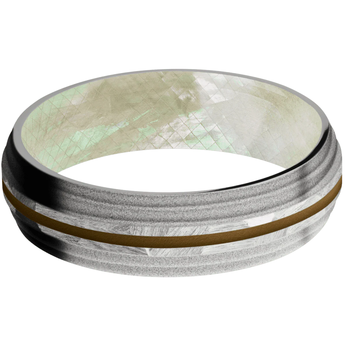 Cobalt Chrome + Rock , Sand Finish + Freshwater Mother of Pearl - Image 3
