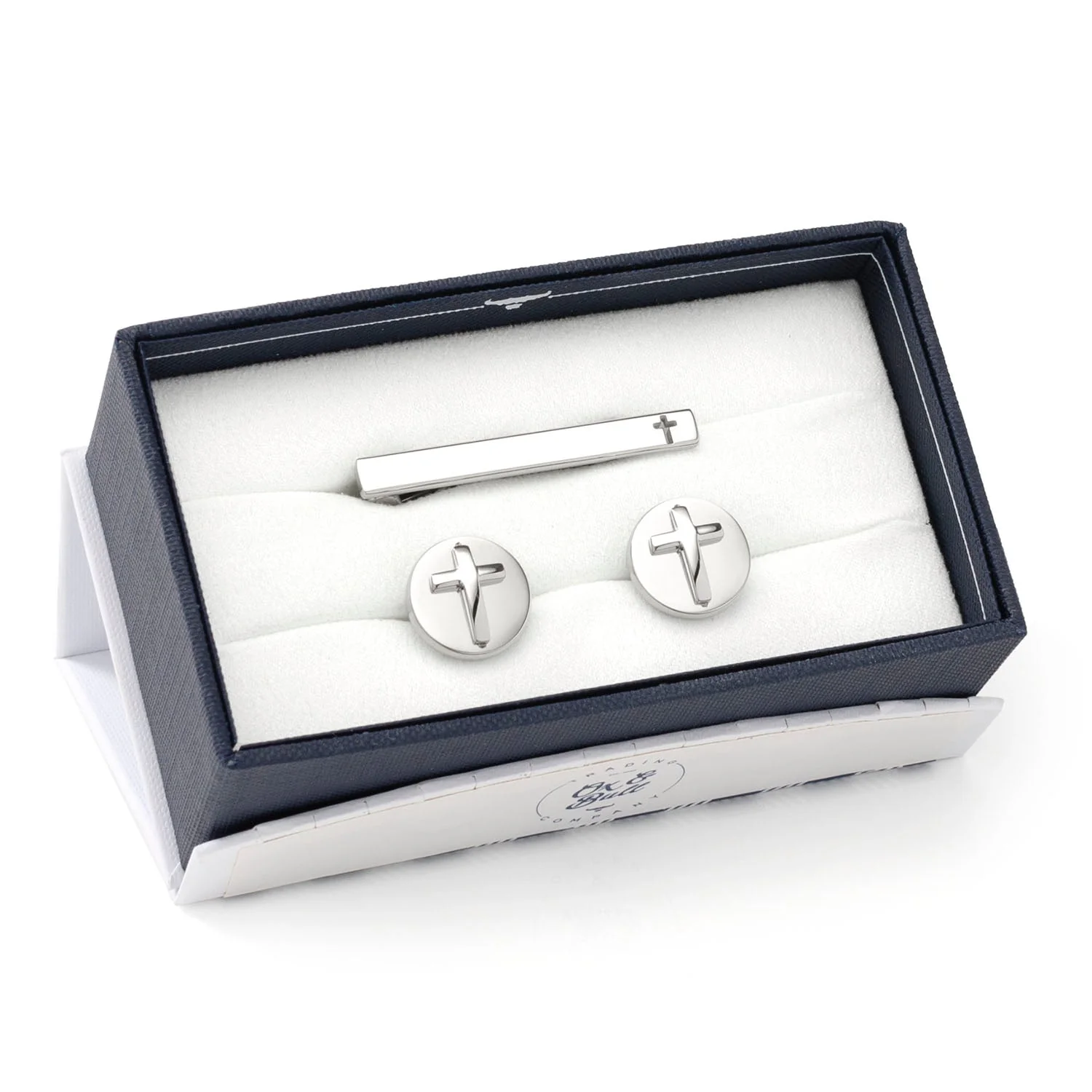 Cross Stainless Steel Cufflinks and Tie Clip Gift Set - Image 2