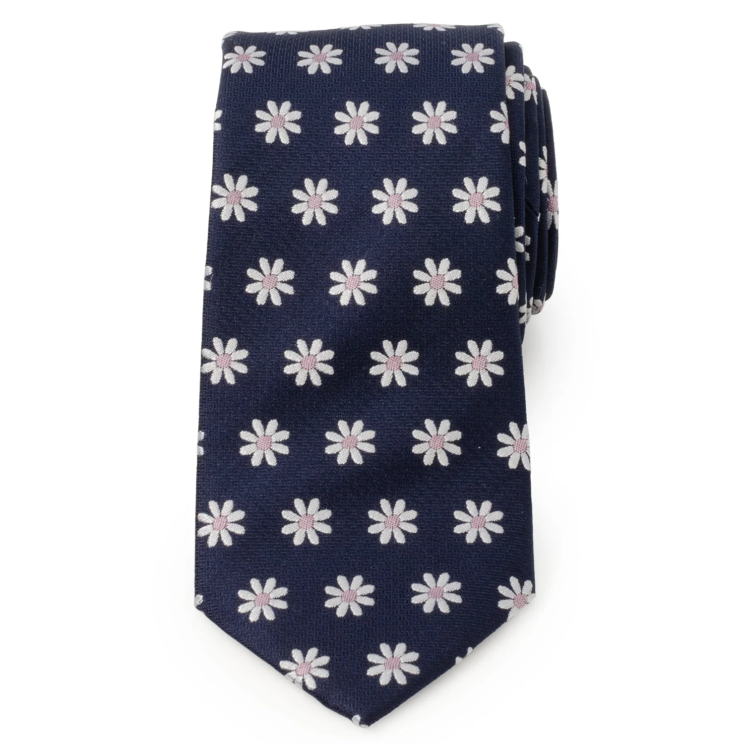Daisy Navy Blue Men's Tie - Image 3