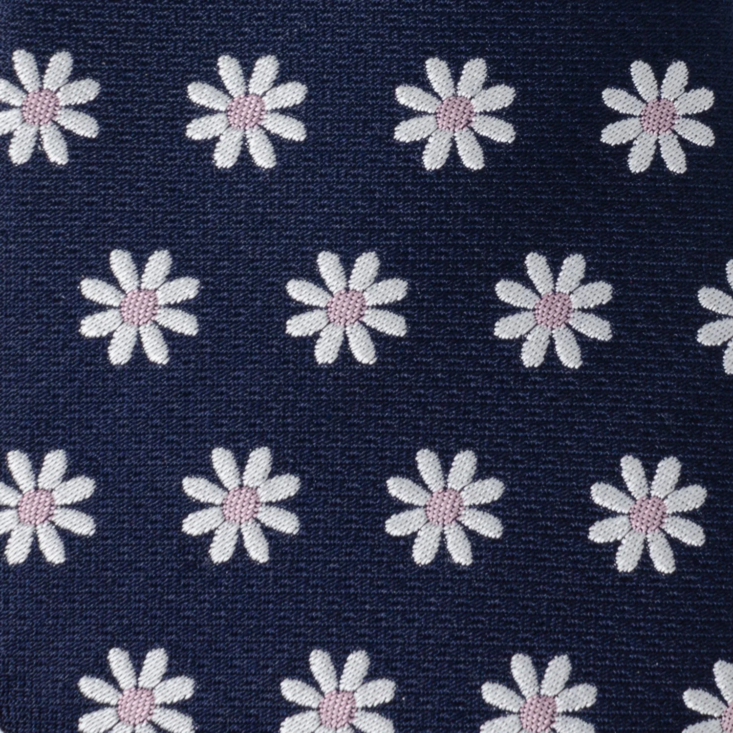 Daisy Navy Blue Men's Tie - Image 4