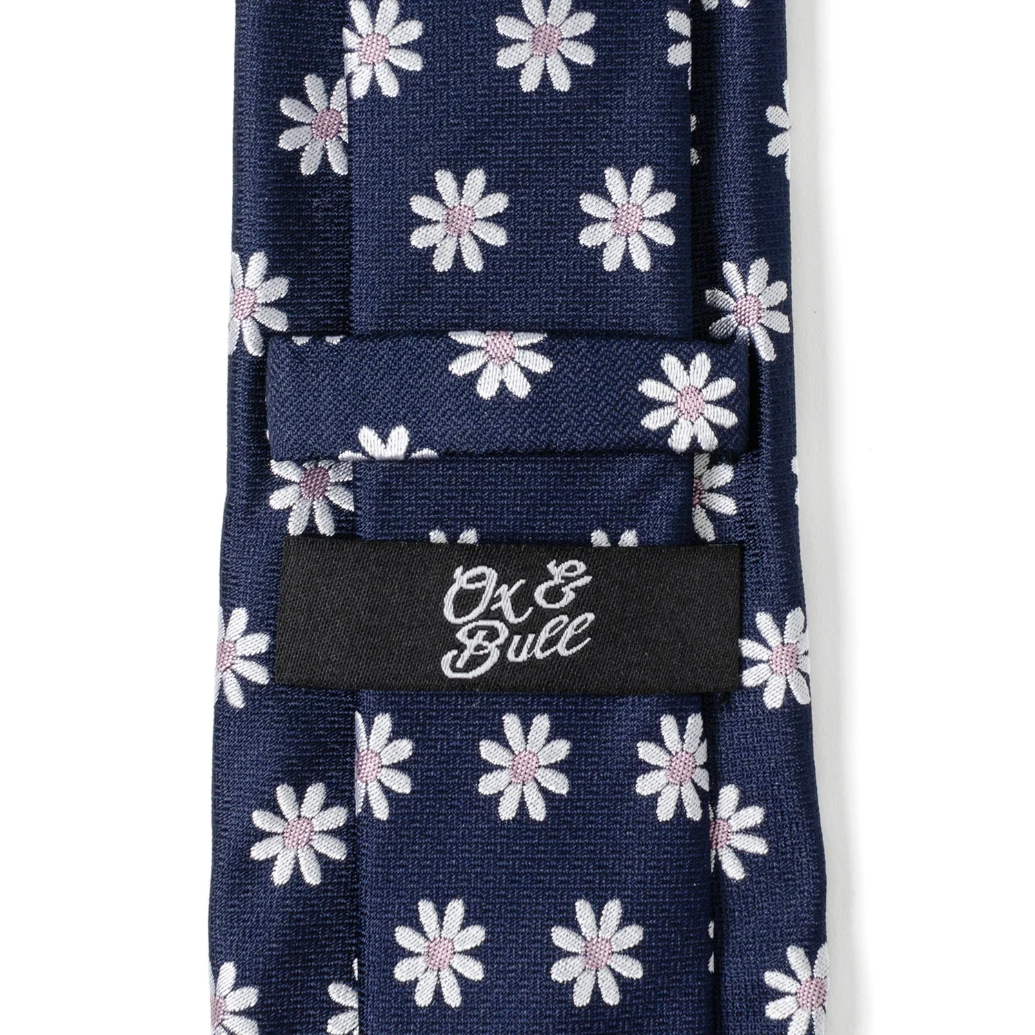 Daisy Navy Blue Men's Tie - Image 5