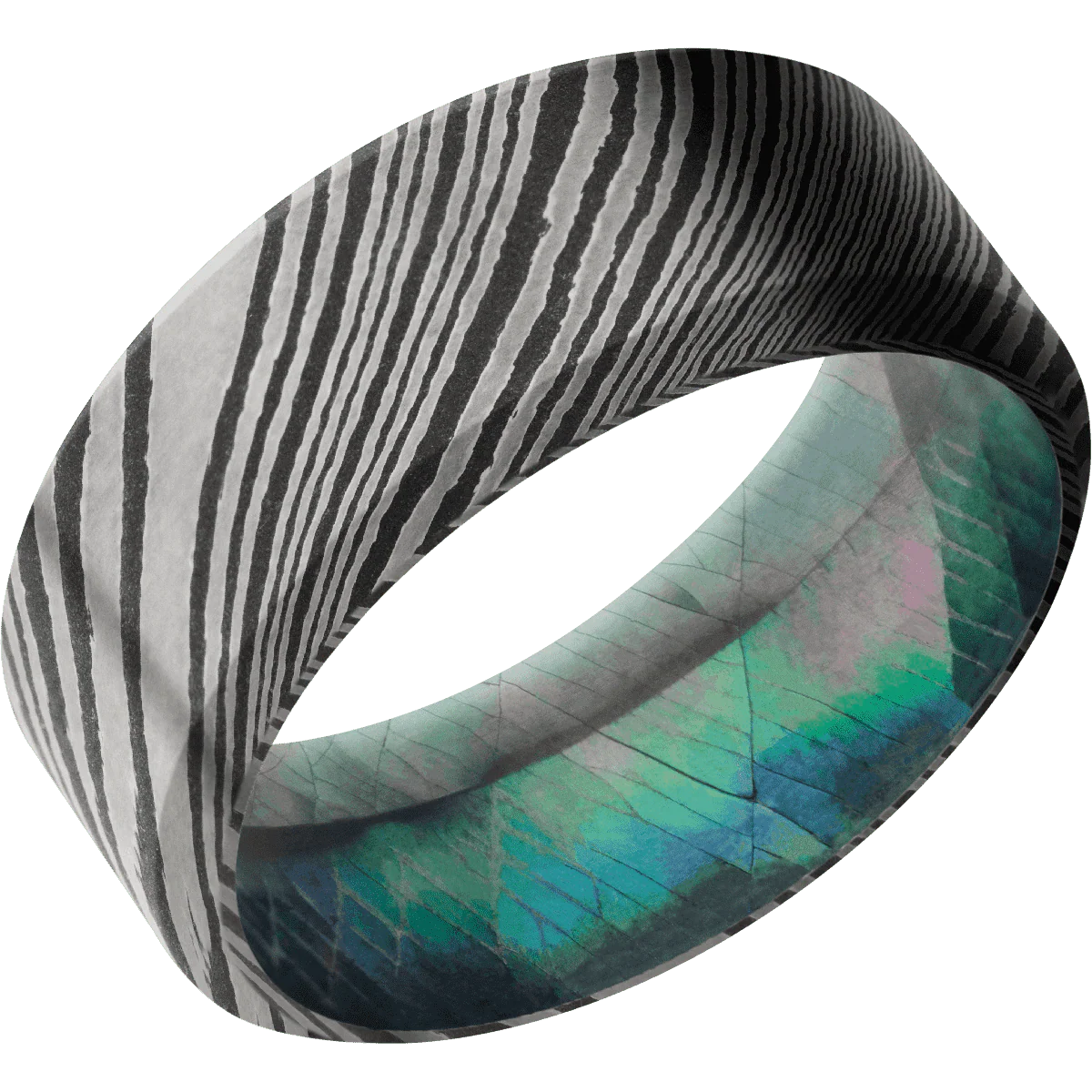 Damascus + Acid Finish + Black Mother of Pearl - Image 2