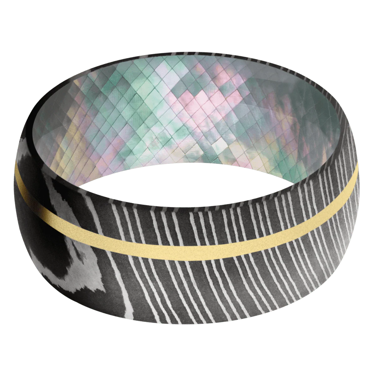 Damascus + Acid Finish + Black Mother of Pearl - Image 3