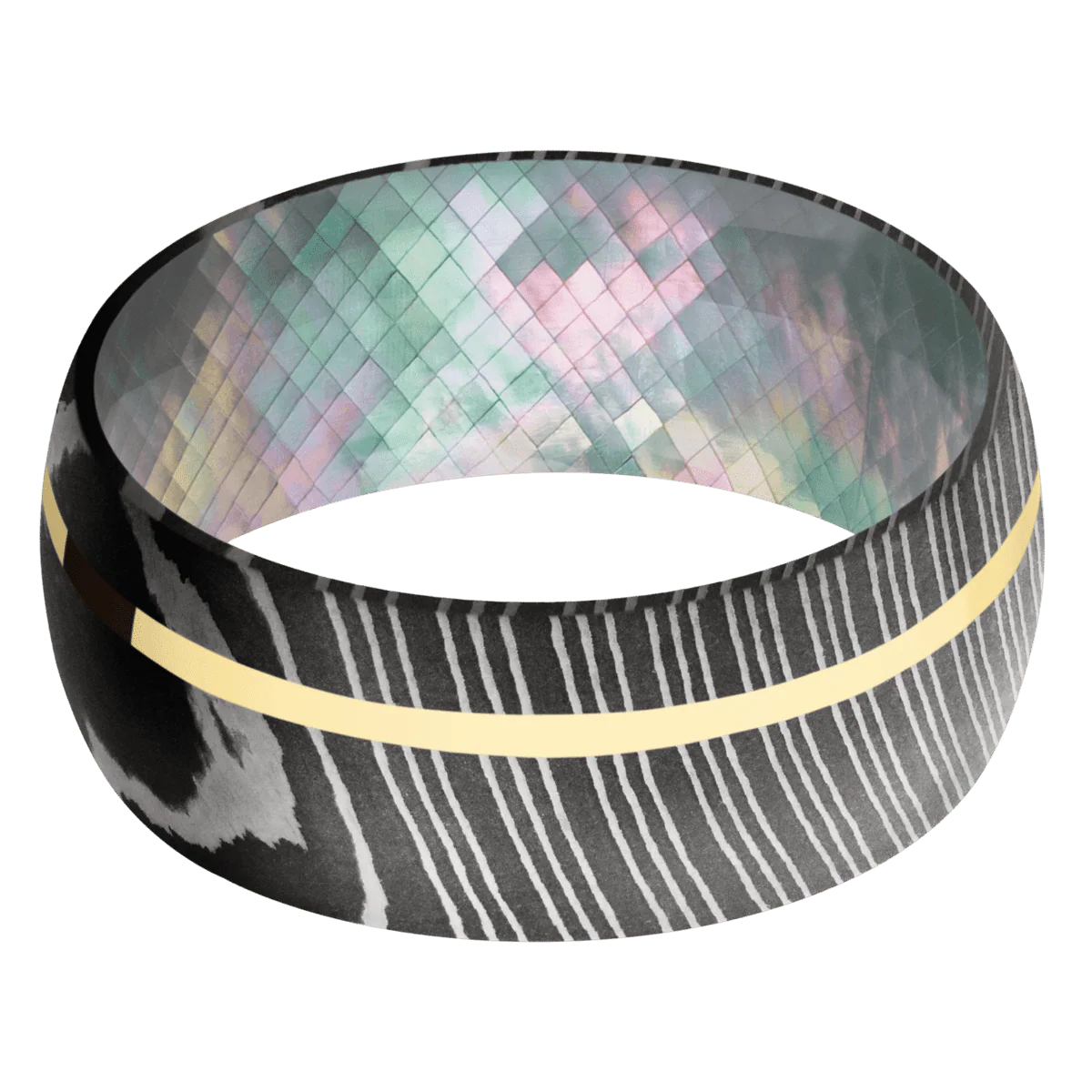 Damascus + Acid Finish + Black Mother of Pearl - Image 3