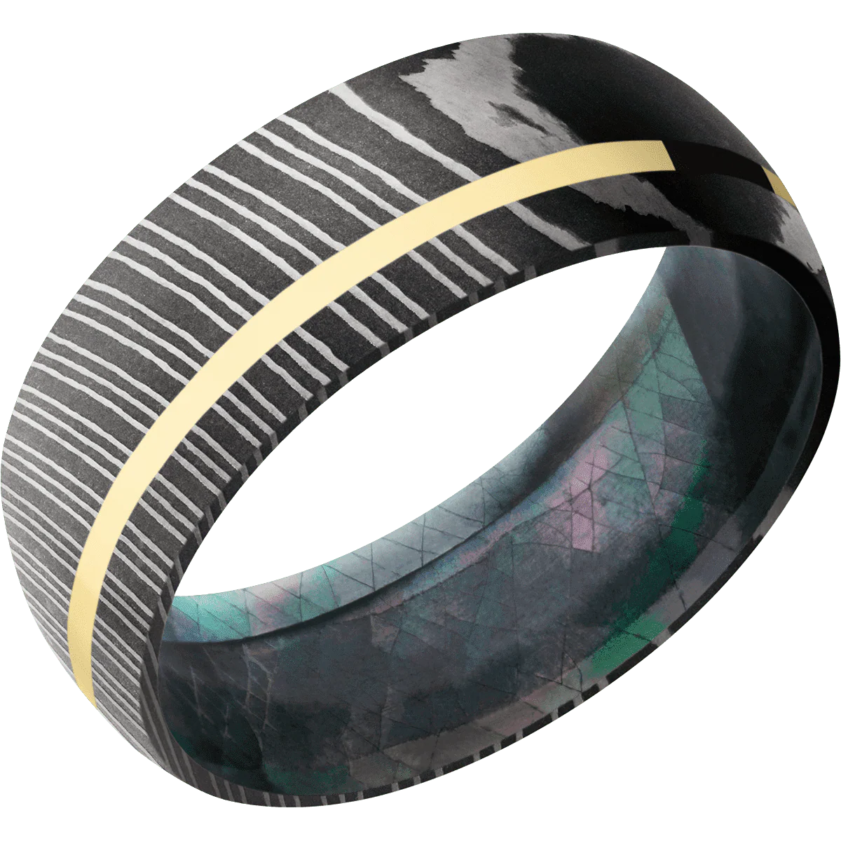 Damascus + Acid Finish + Black Mother of Pearl - Image 2