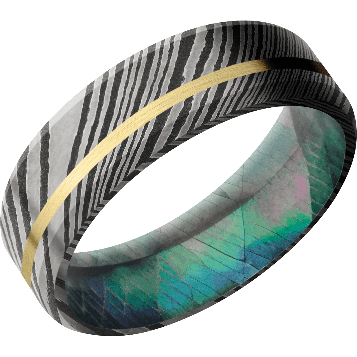 Damascus + Acid Finish + Black Mother of Pearl - Image 2