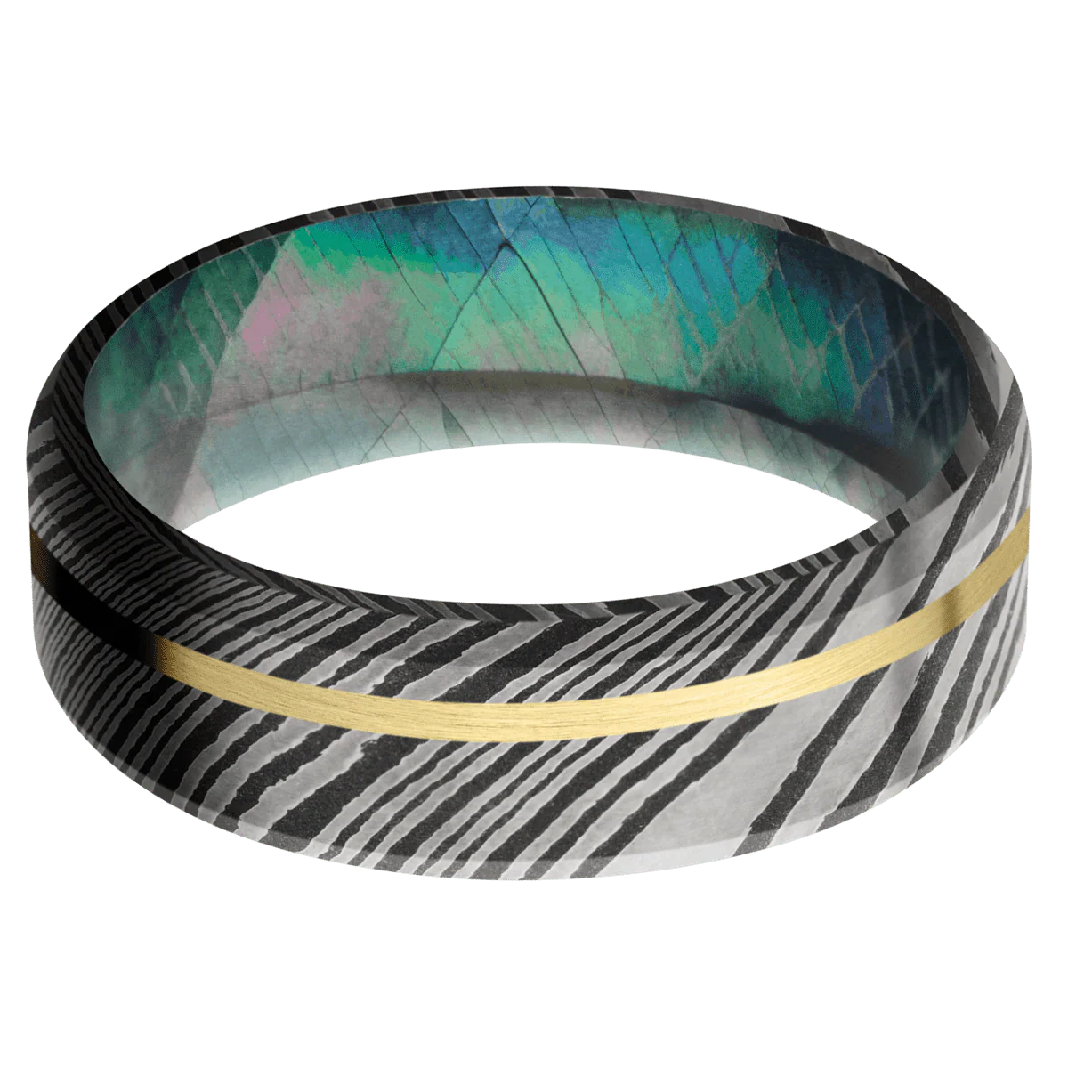 Damascus + Acid Finish + Black Mother of Pearl - Image 3