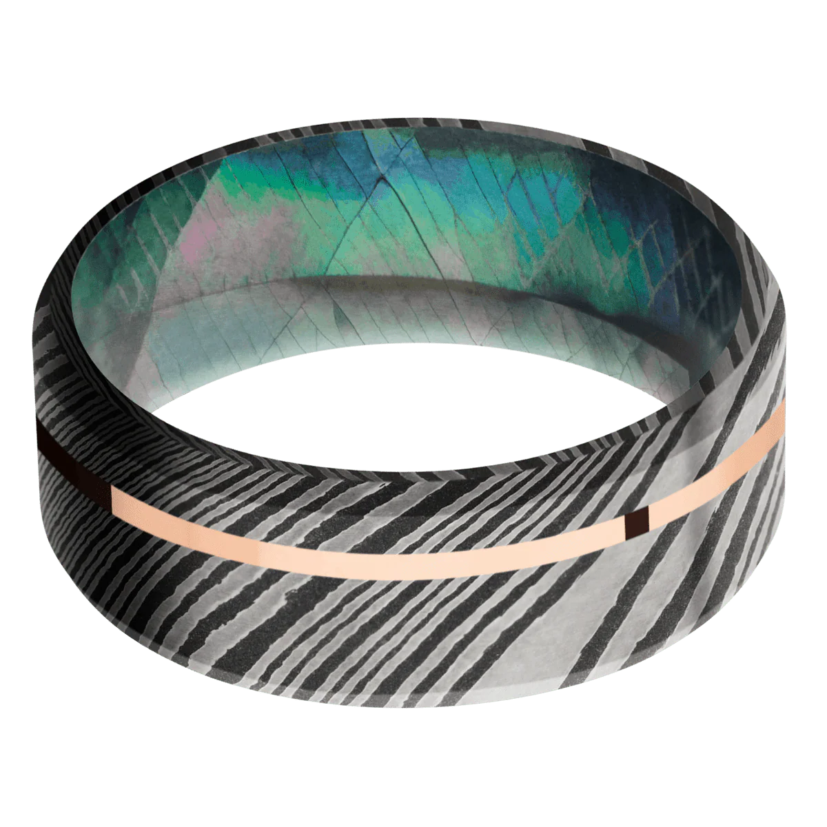 Damascus + Acid Finish + Black Mother of Pearl - Image 3