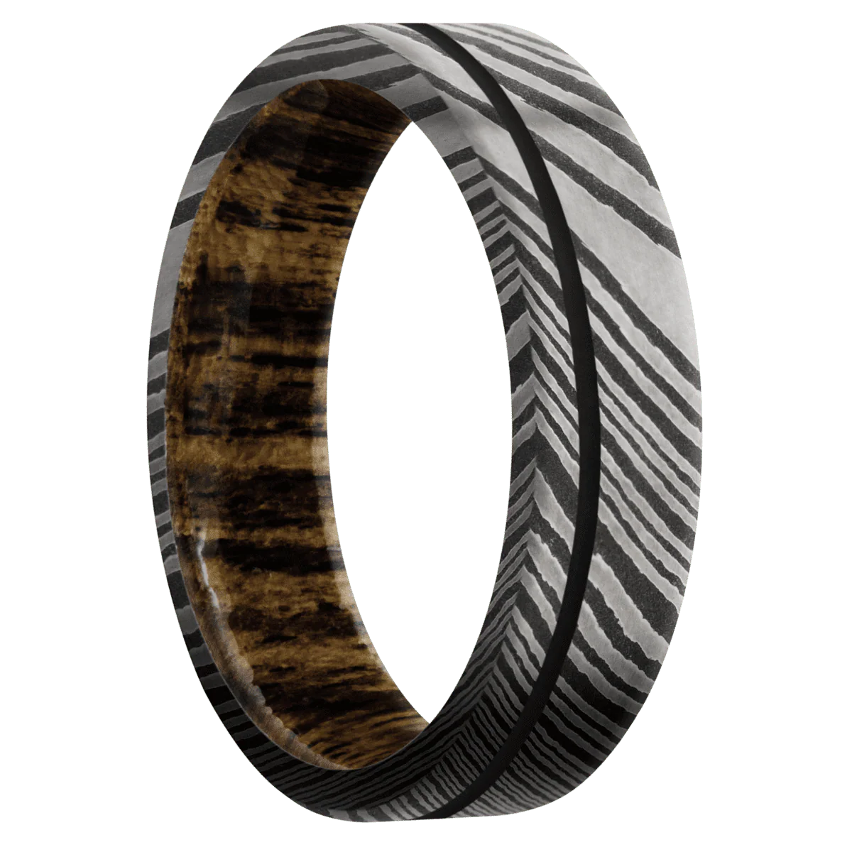 Damascus + Acid Finish + Bocote