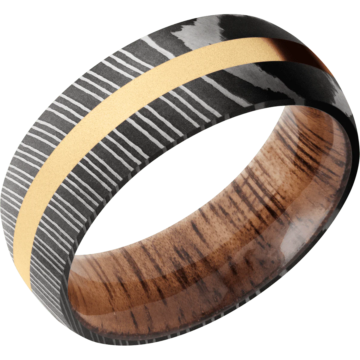 Damascus + Acid Finish + Koa - Image 2