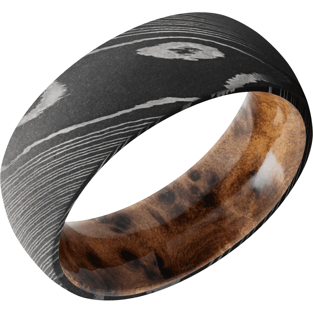 Damascus + Acid Finish + Thuya Burl - Image 2