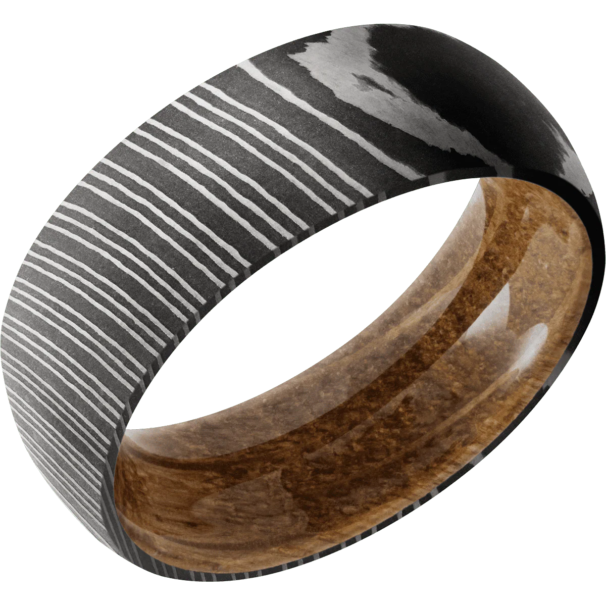 Damascus + Acid Finish + Whiskey Barrel - Image 2