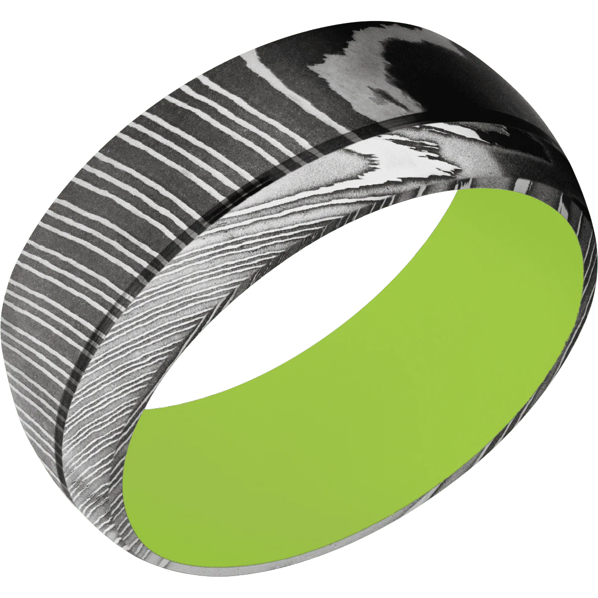 Damascus + Acid , Polish Finish + Zombie Green - Image 2