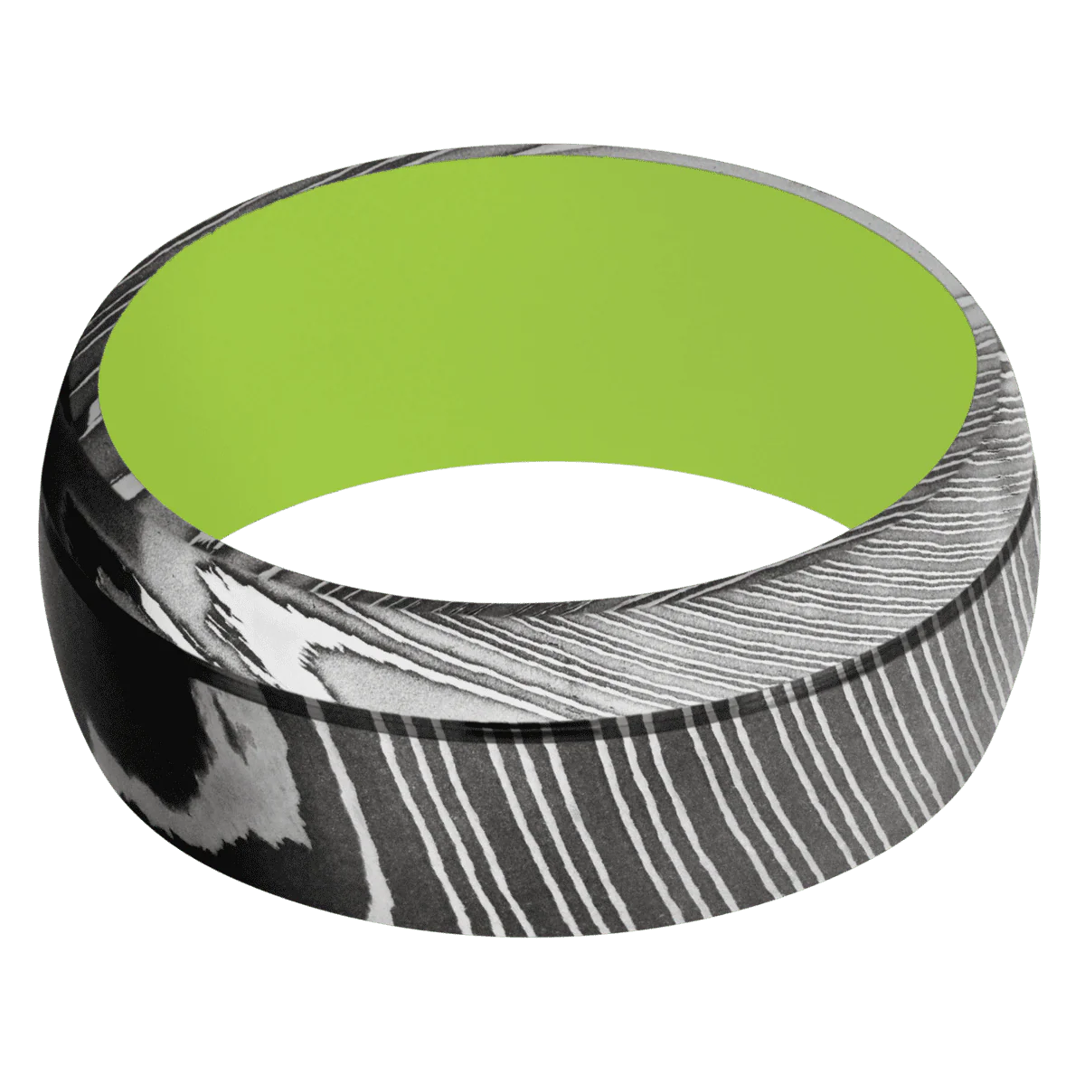 Damascus + Acid , Polish Finish + Zombie Green - Image 3