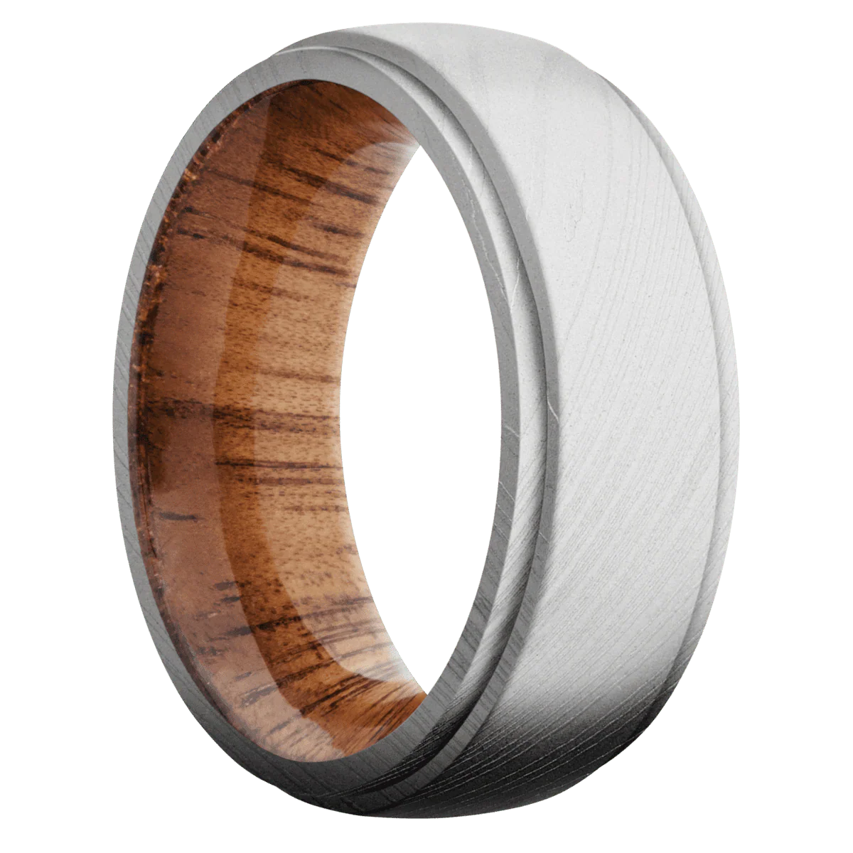 Damascus + Bead Finish + Koa