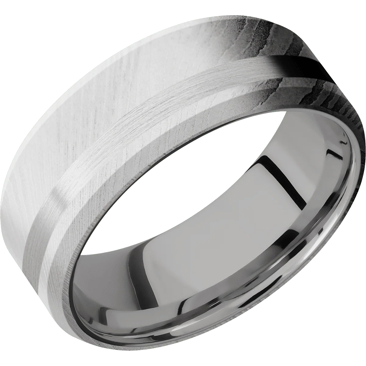 Damascus + Bead Finish + Titanium - Image 2