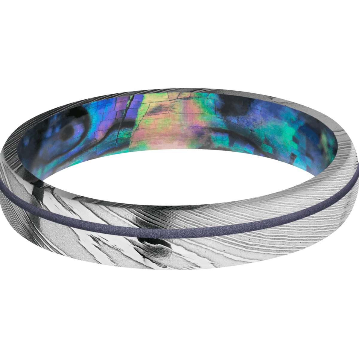 Damascus + Polish Finish + Abalone - Image 3