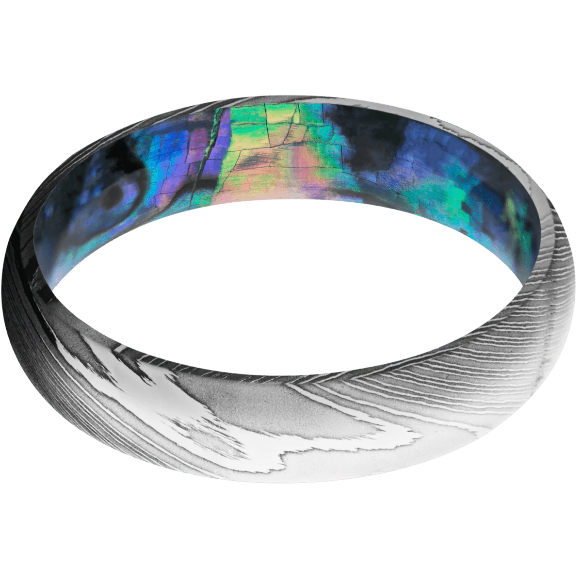Damascus + Polish Finish + Abalone - Image 3