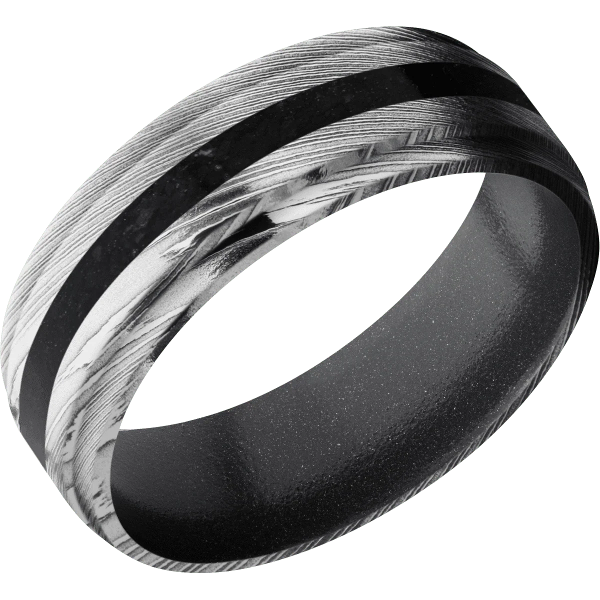Damascus + Polish Finish + Dark Grey - Image 2