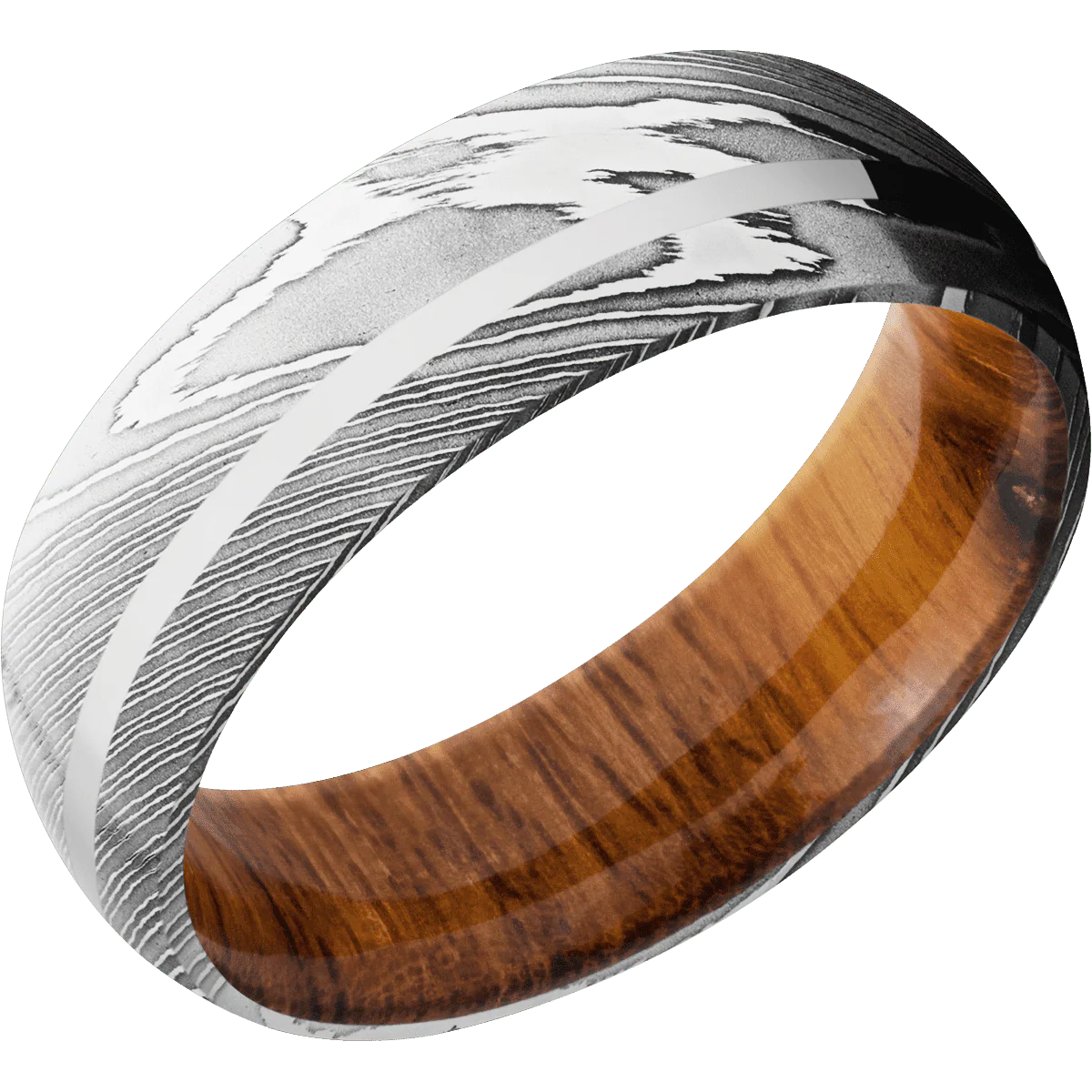 Damascus + Polish Finish + Desert Iron Wood - Image 2