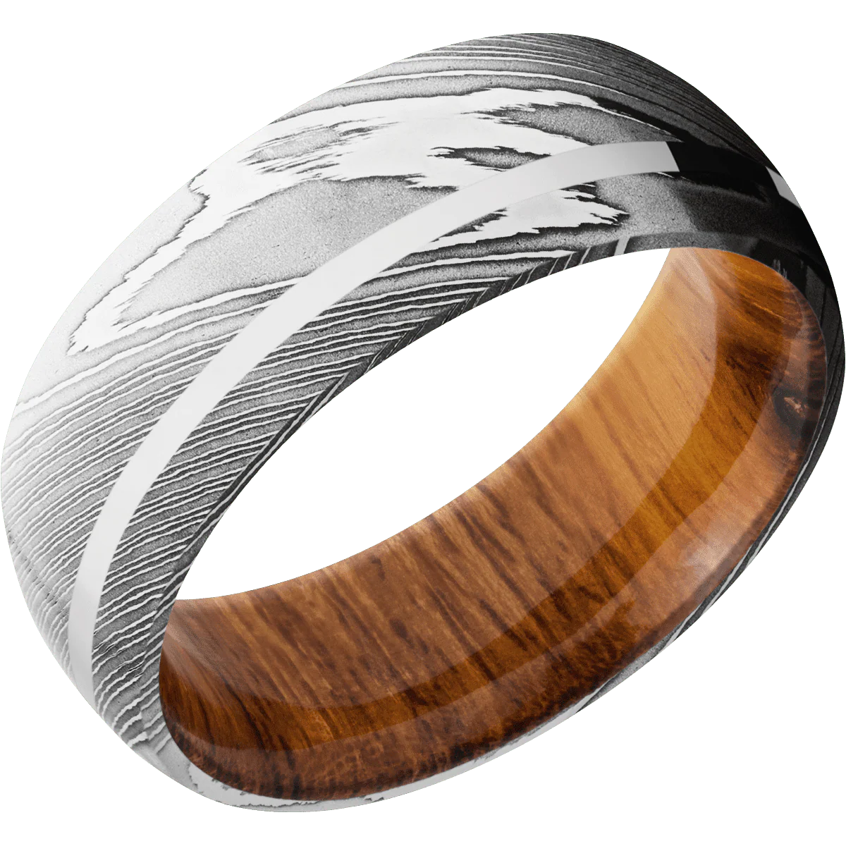 Damascus + Polish Finish + Desert Iron Wood - Image 2
