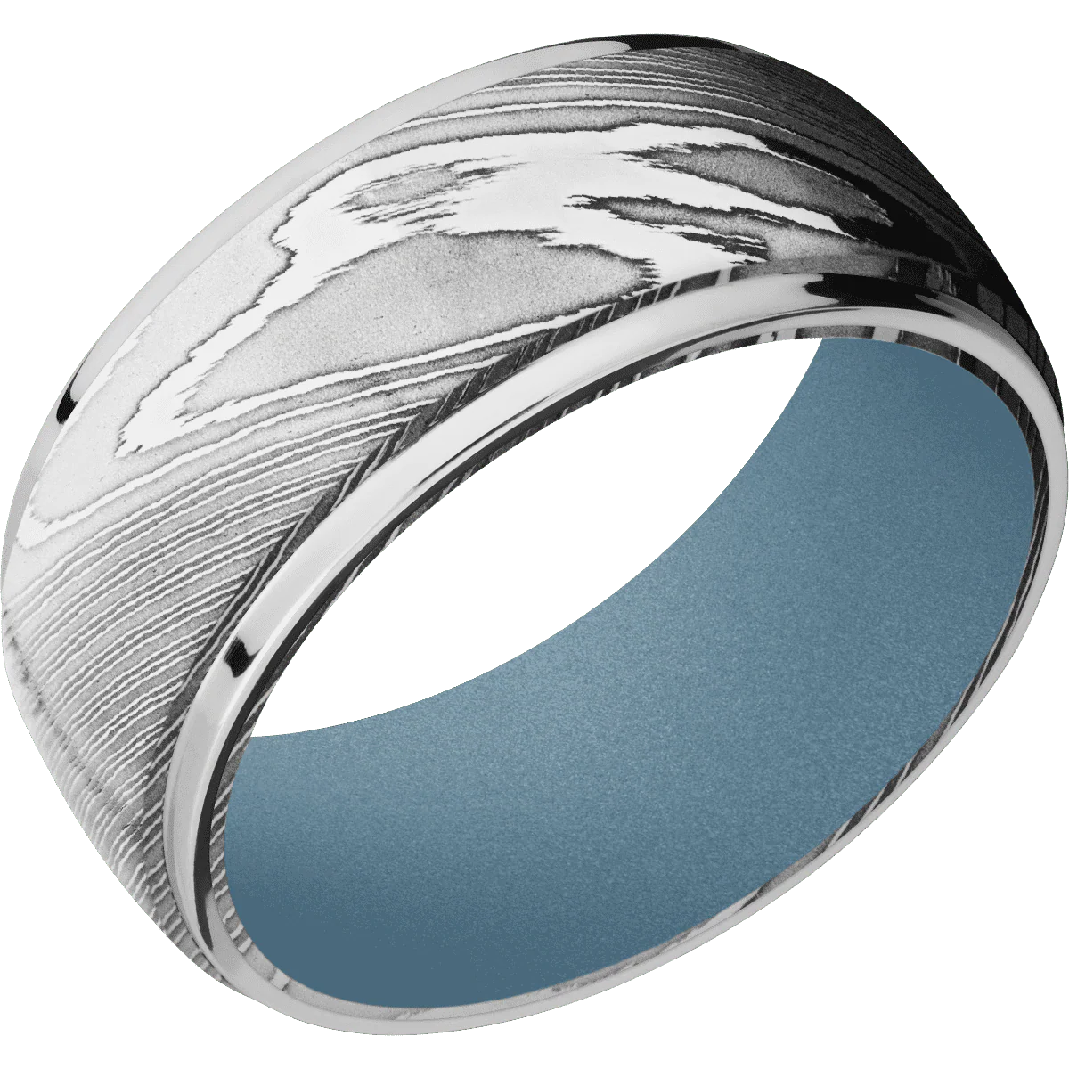 Damascus + Polish Finish + Polar Blue - Image 2