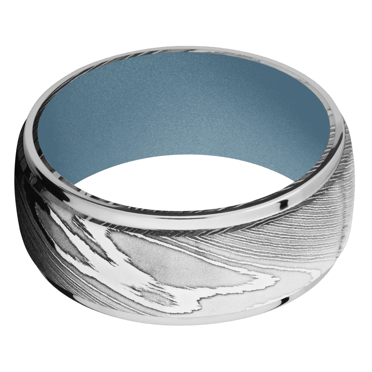 Damascus + Polish Finish + Polar Blue - Image 3