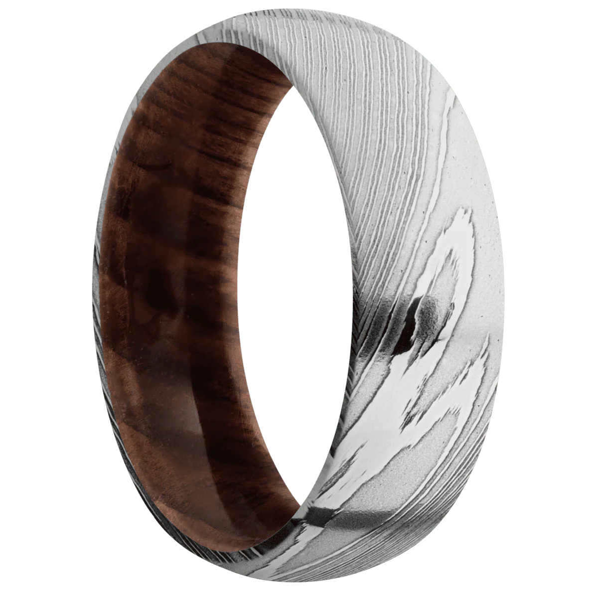 Damascus + Polish Finish + Sequoia
