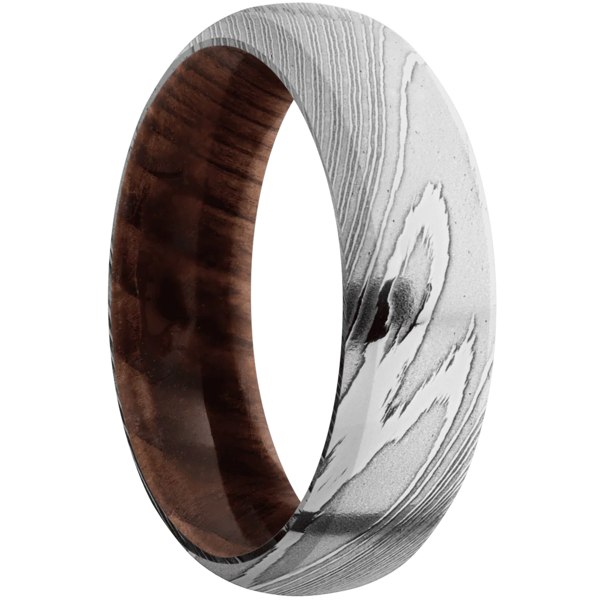 Damascus + Polish Finish + Sequoia