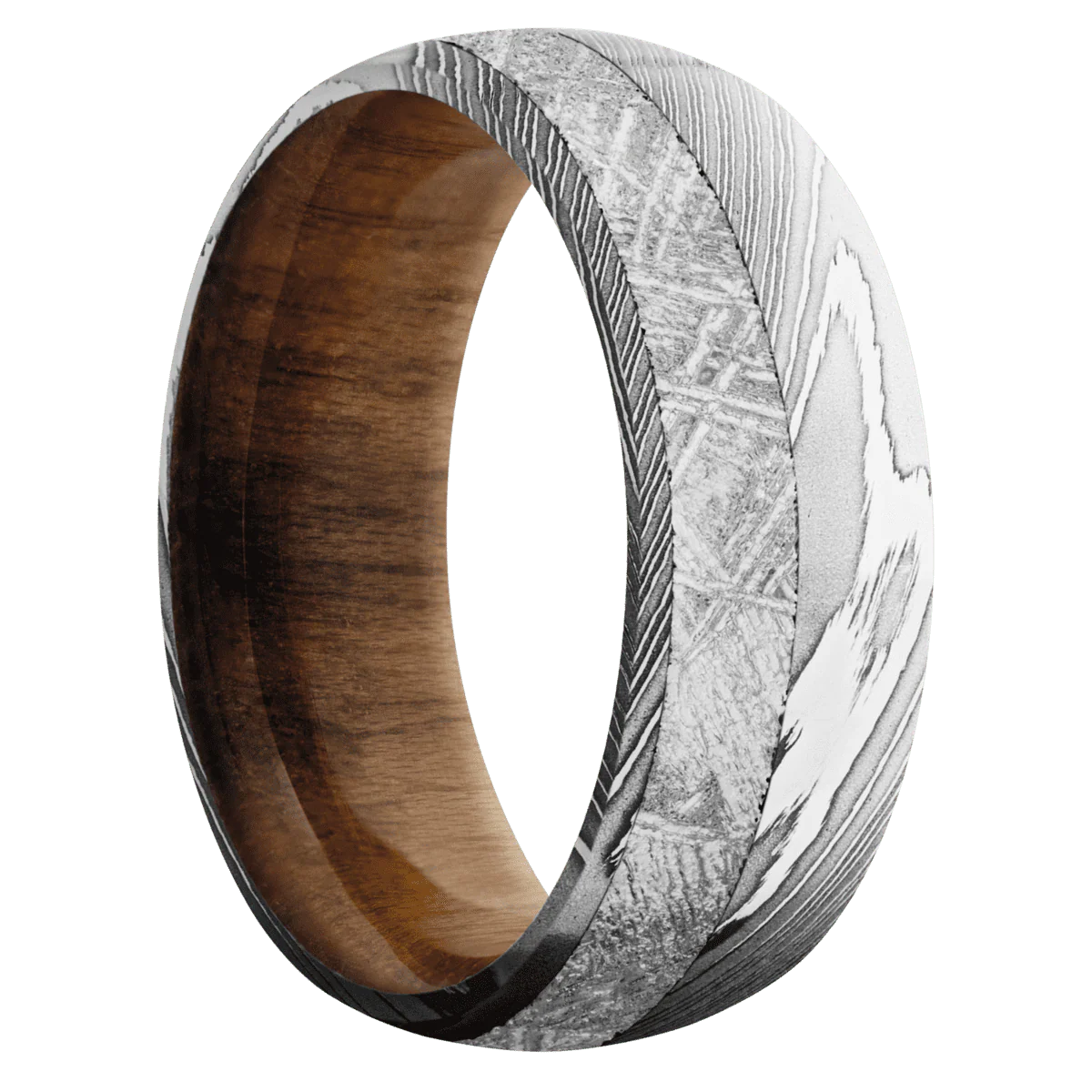 Damascus + Polish Finish + Teak