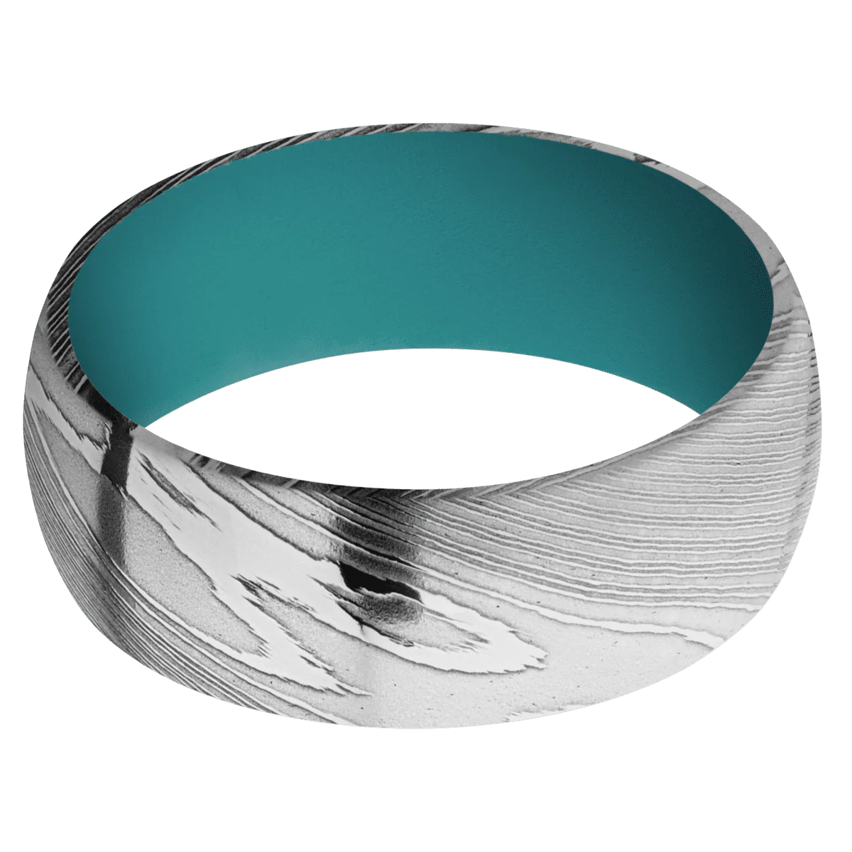Damascus + Polish Finish + Teal - Image 3