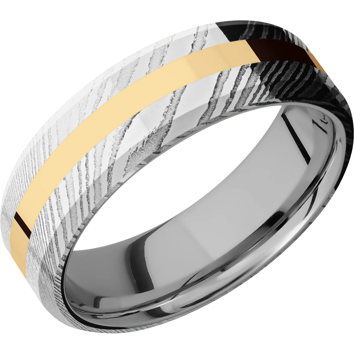 Damascus + Polish Finish + Titanium - Image 2