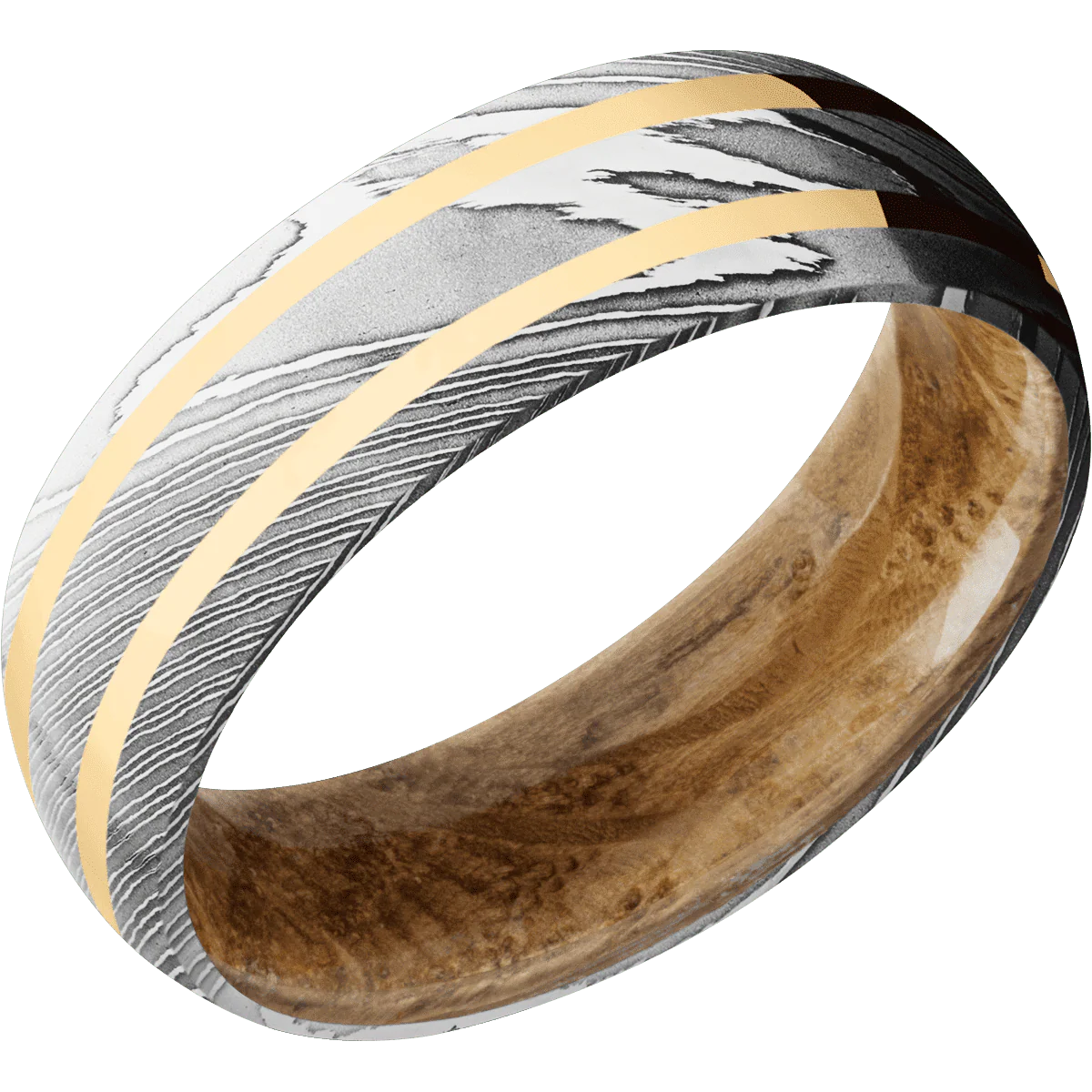 Damascus + Polish Finish + Whiskey Barrel - Image 2