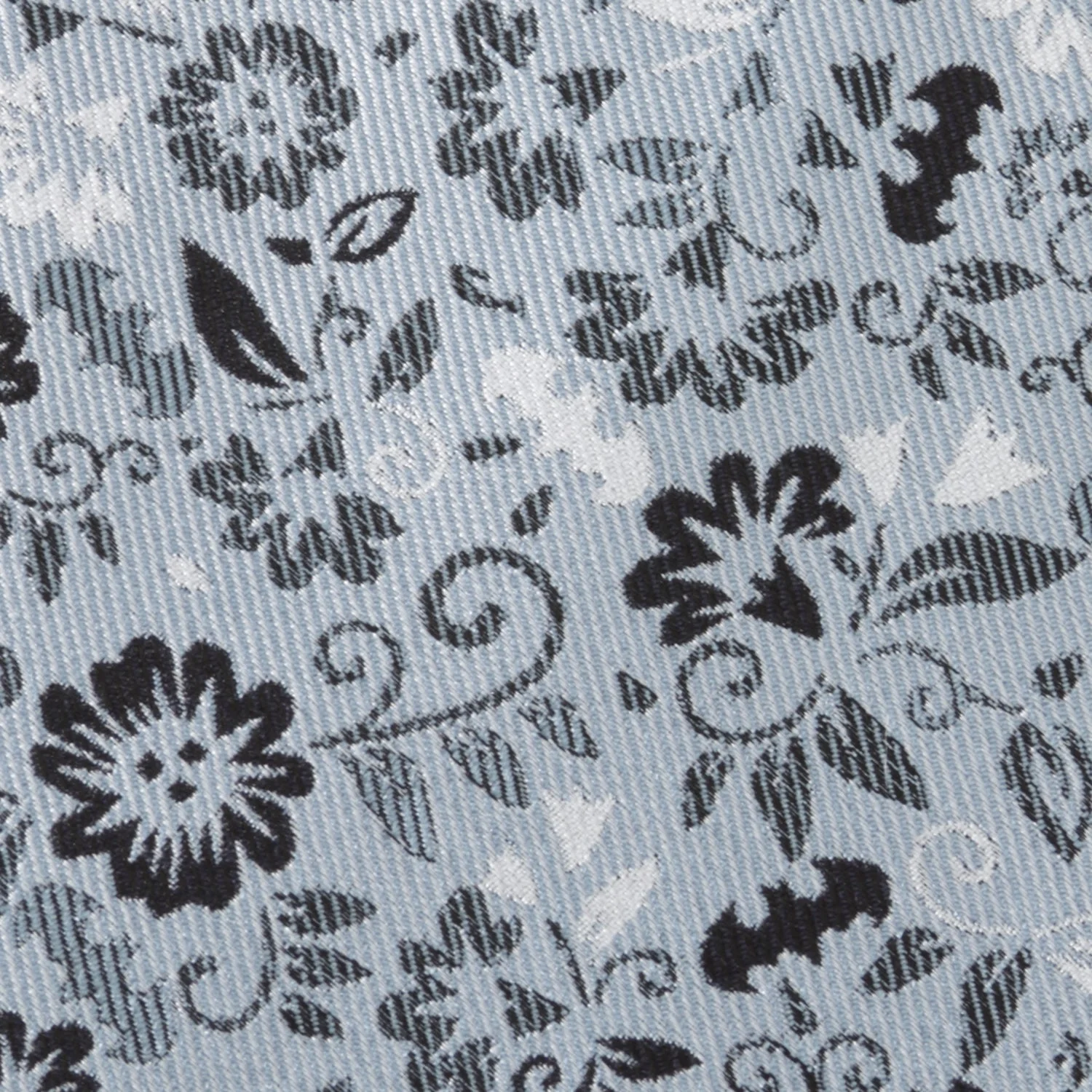DC Batman Patterned Floral Blue Men's Tie - Image 4
