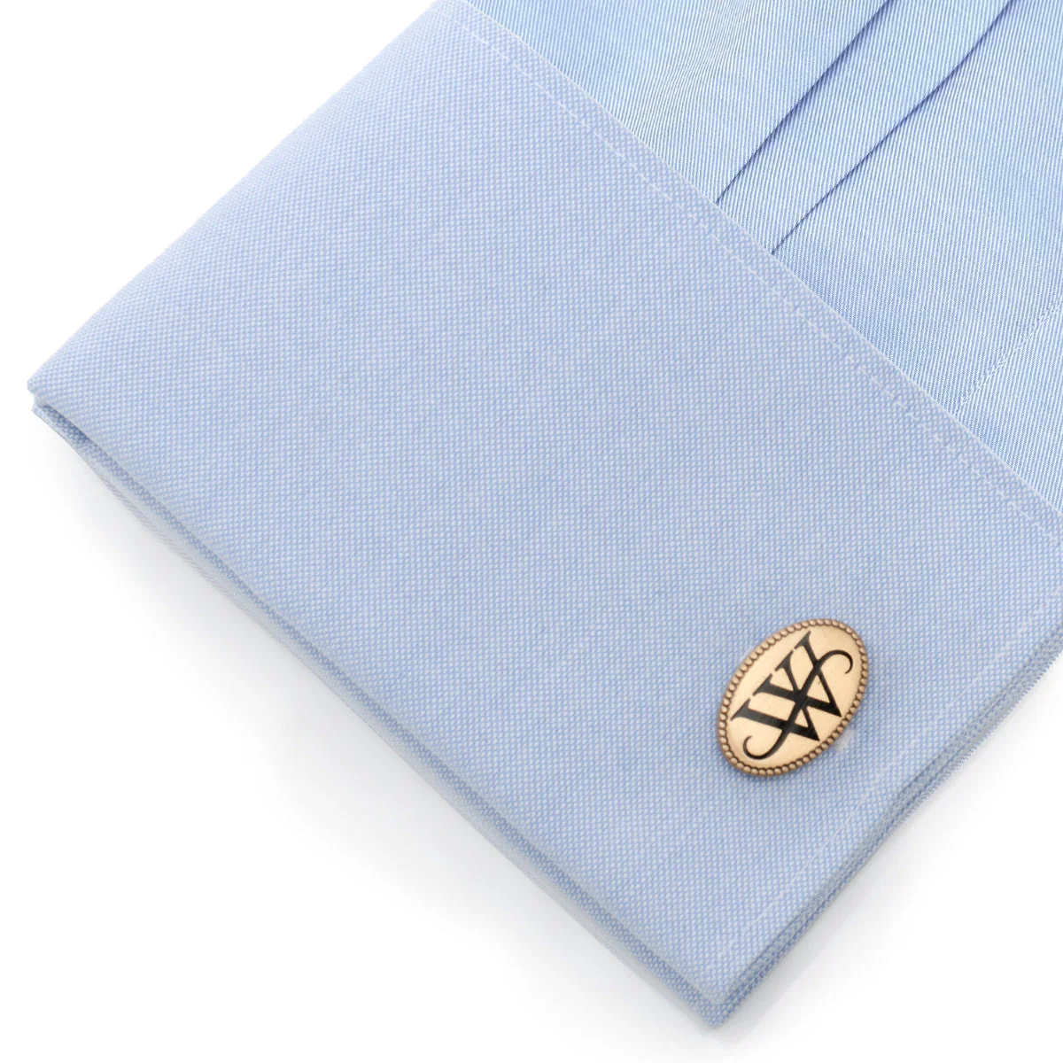 DC Batman Wayne Monogram Gold Cufflinks - Image 3