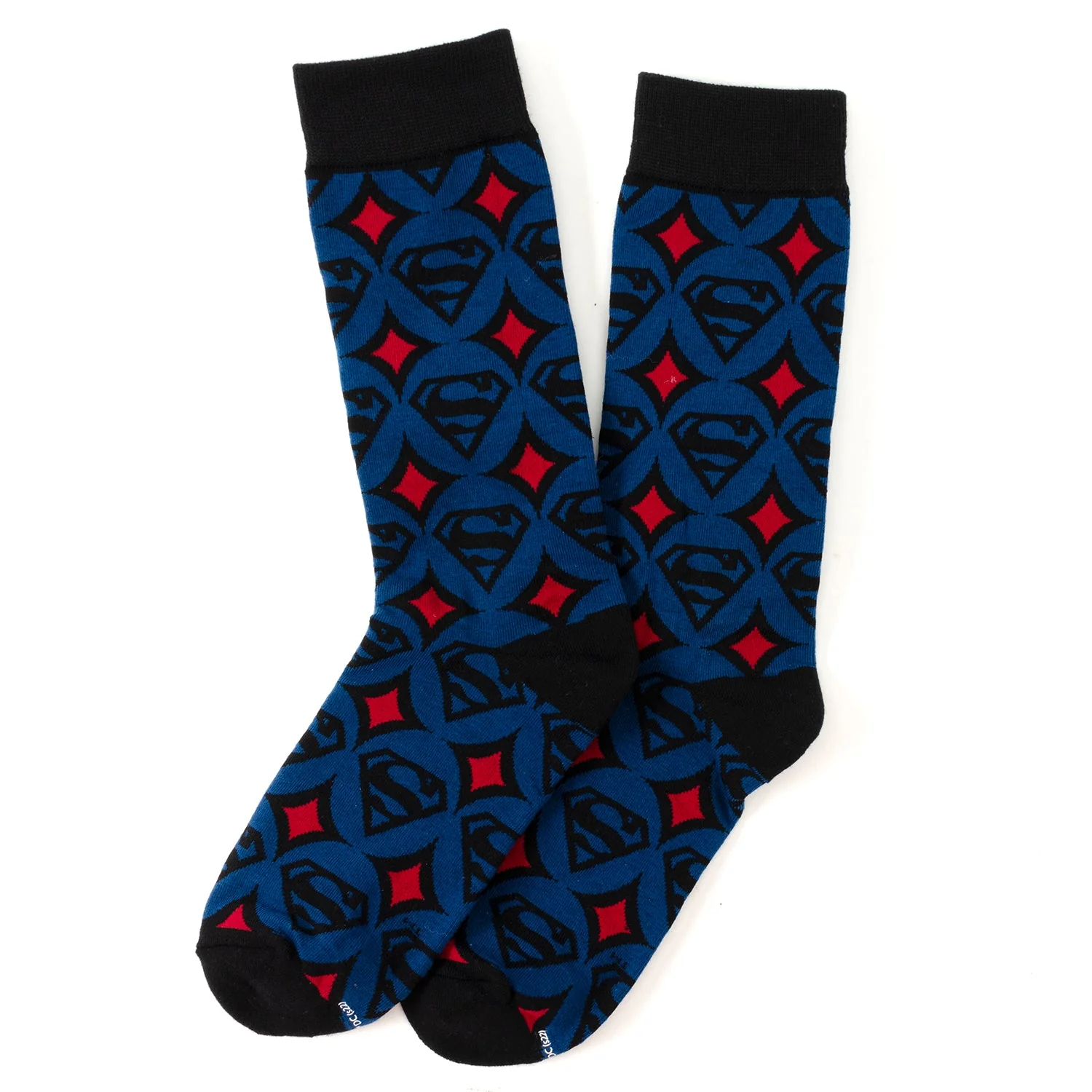 DC Superman Circle Motif Blue Men's Socks - Image 2
