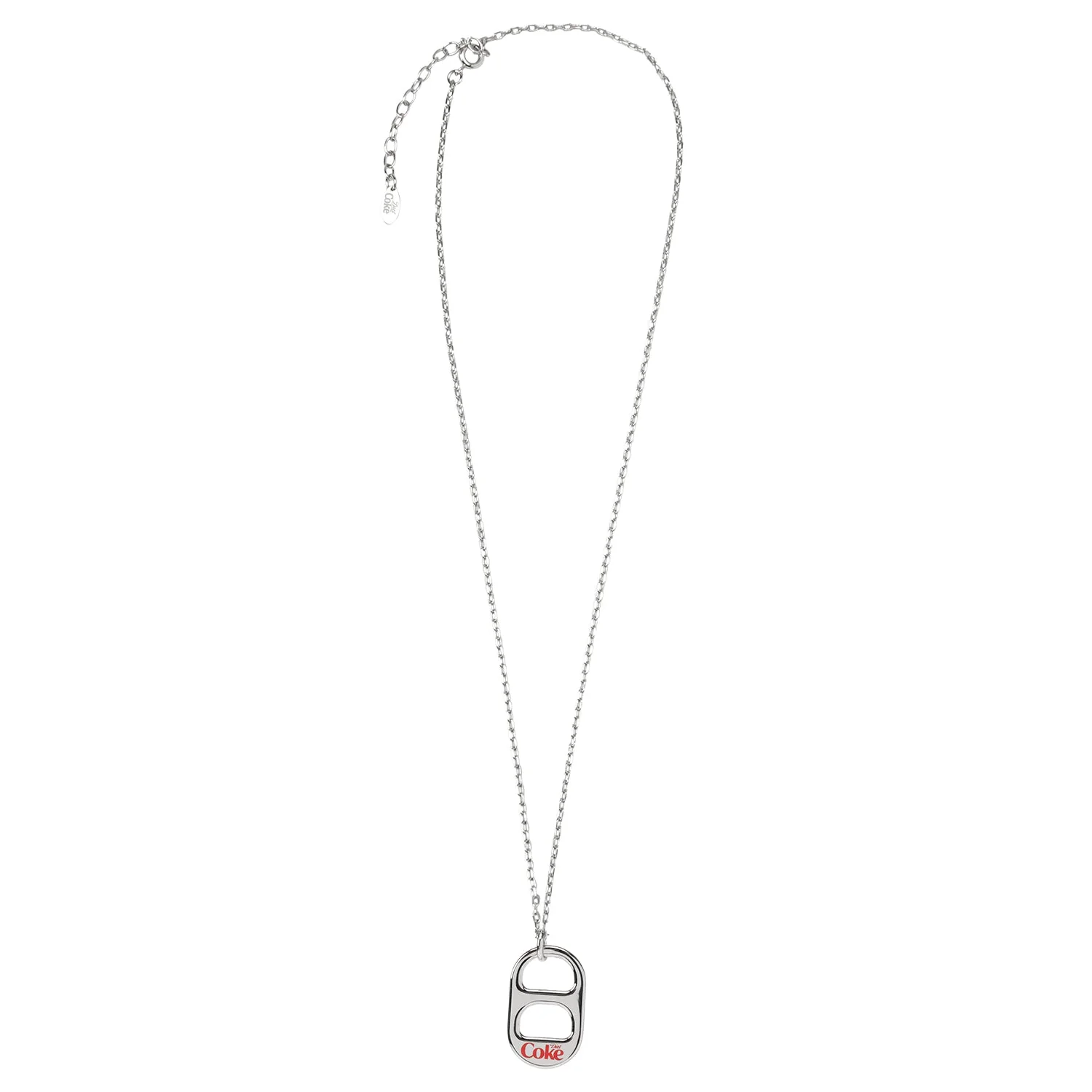 Diet Coke Coca-Cola Tab Silver Necklace - Image 4