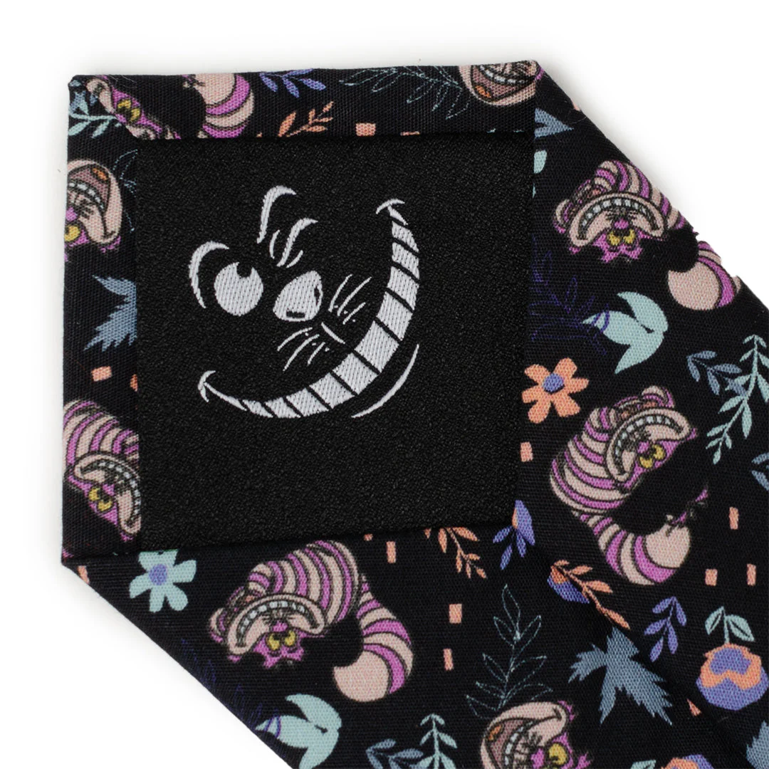 Disney Alice in Wonderland Cheshire Cat Black Men's Tie - Image 6