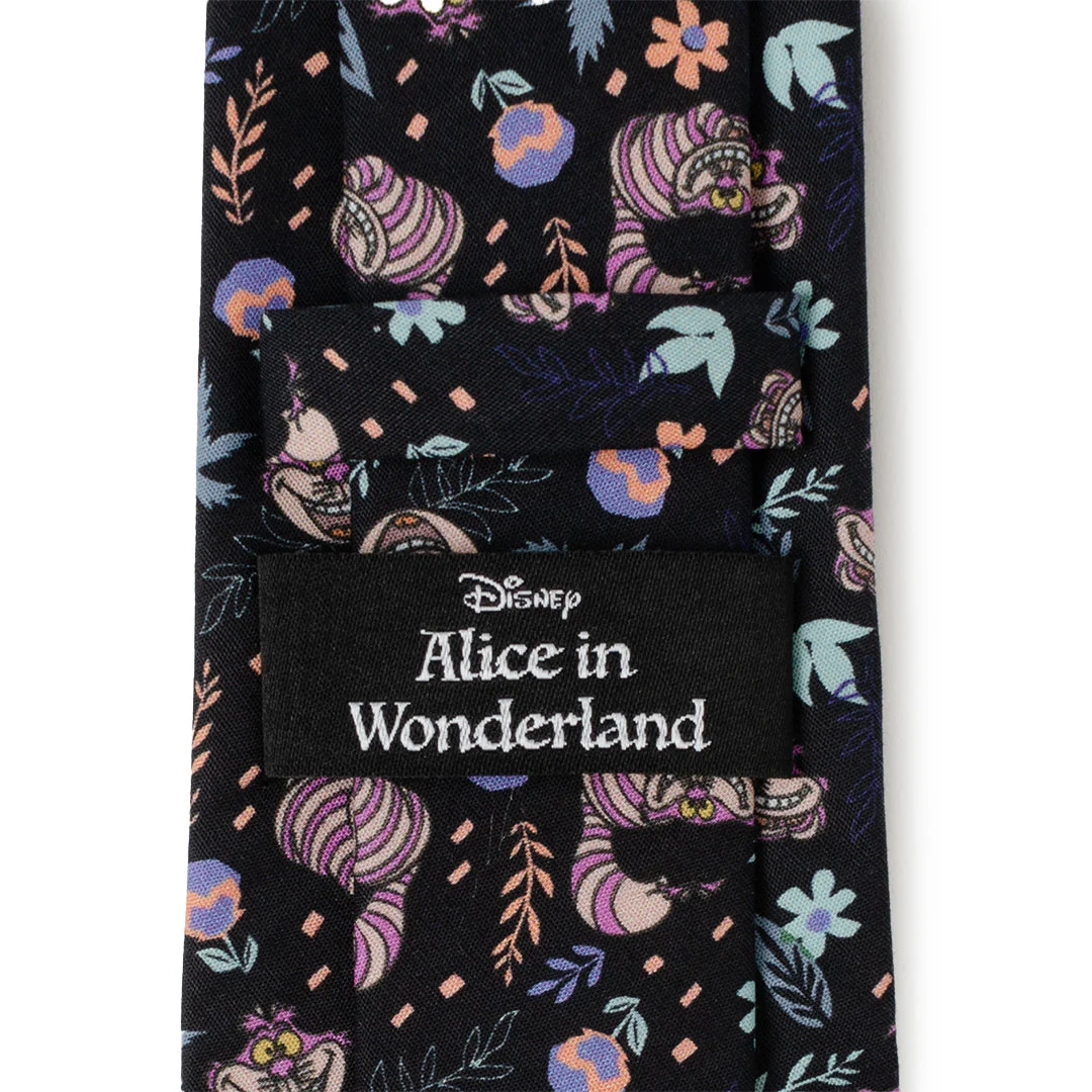 Disney Alice in Wonderland Cheshire Cat Black Men's Tie - Image 7
