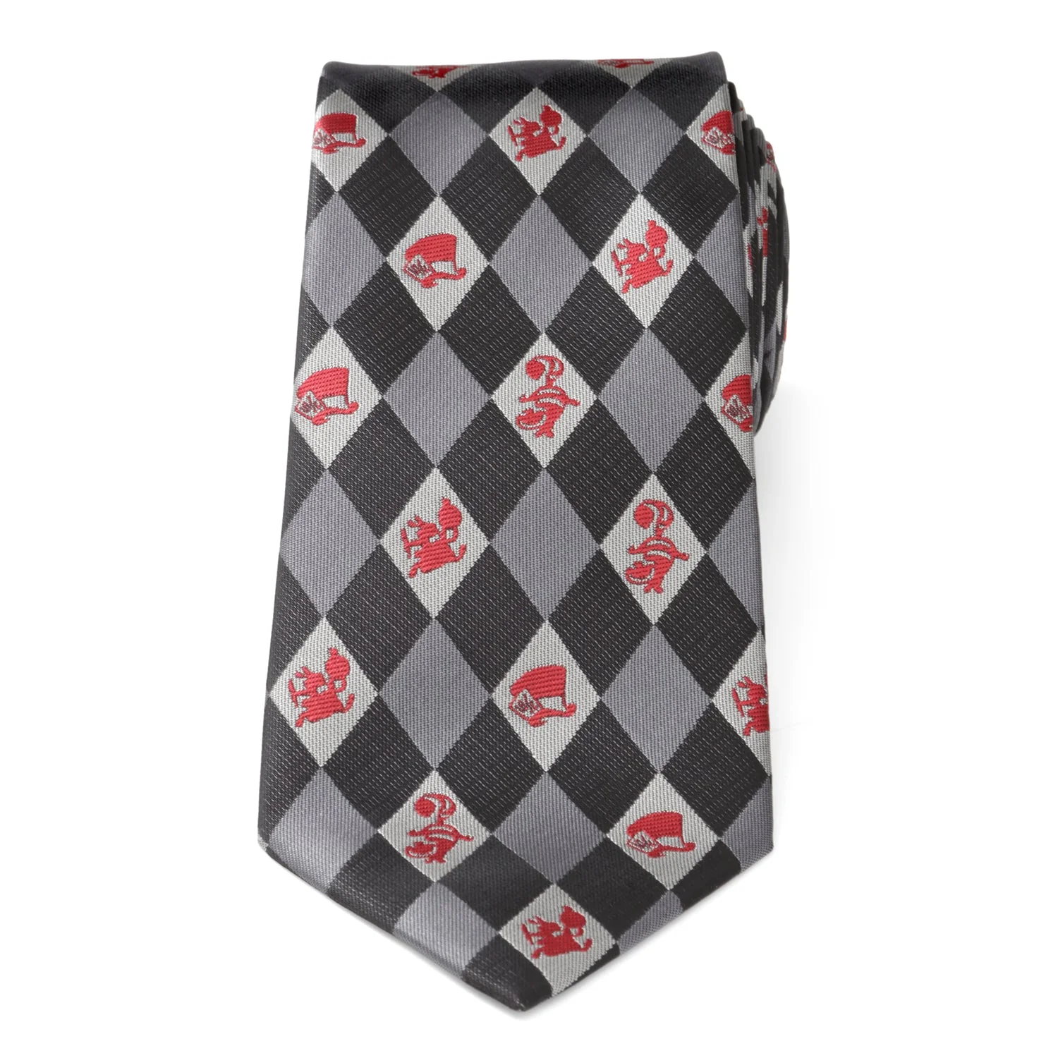 Disney Alice in Wonderland Gray Men's Tie - Image 4