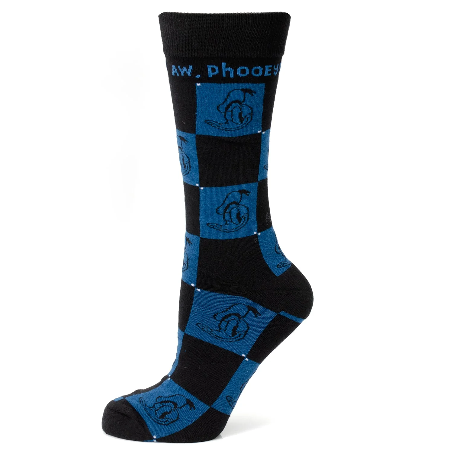 Disney Donald Duck Black Dress Socks & Blue Mickey Mouse Lapel Pin Gift Set - Image 2