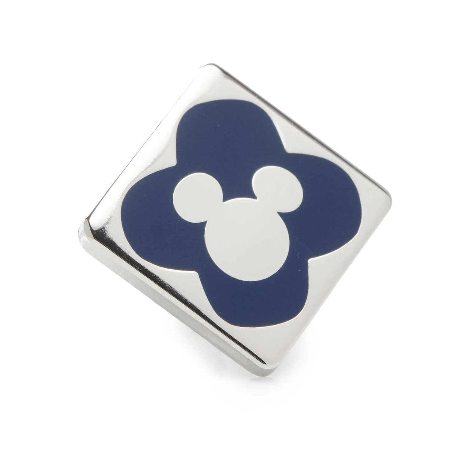 Disney Donald Duck Patterned Black Socks and Mickey Mouse Blue Lapel Pin Gift Set - Image 4