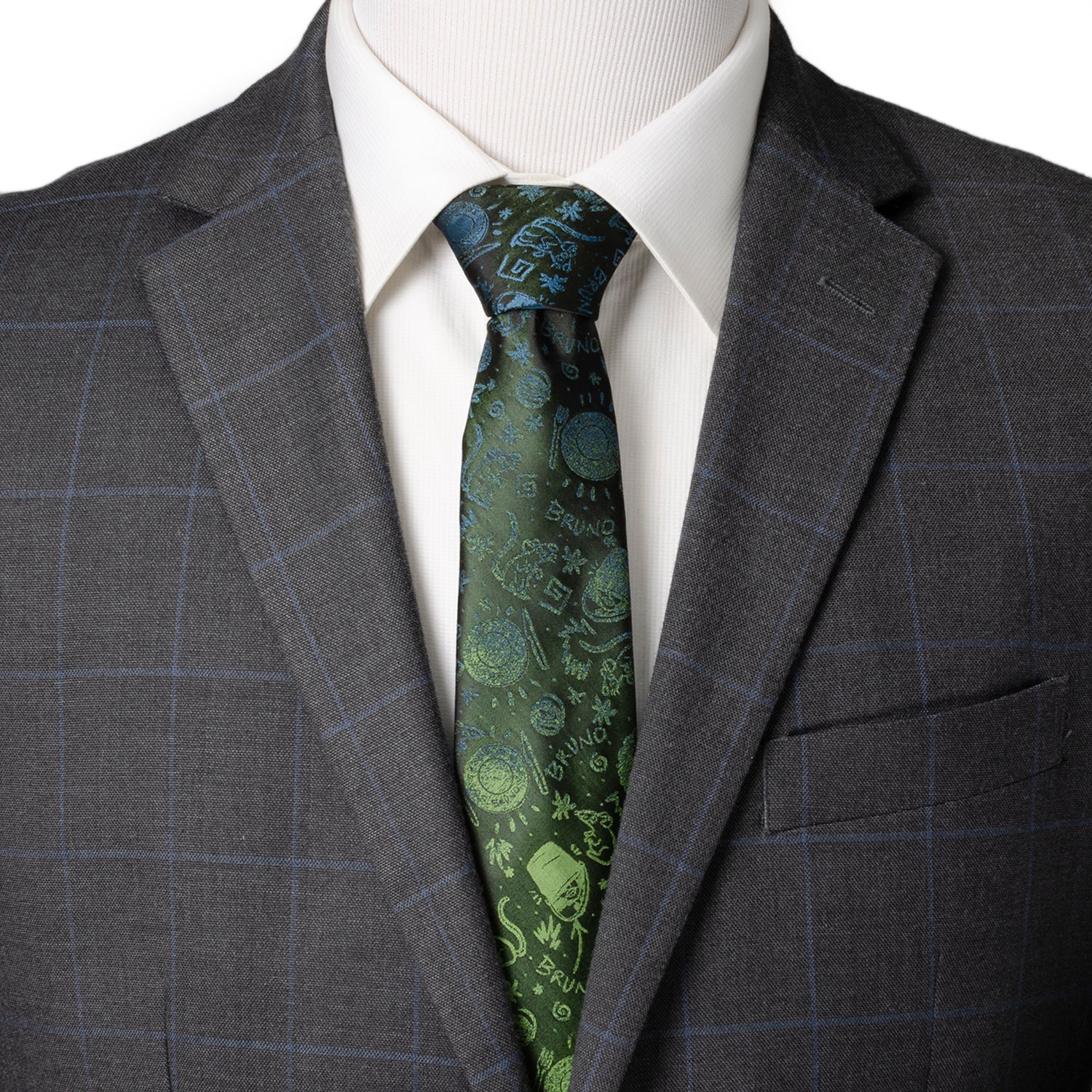 Disney Encanto Bruno Multi Black Men's Tie - Image 2