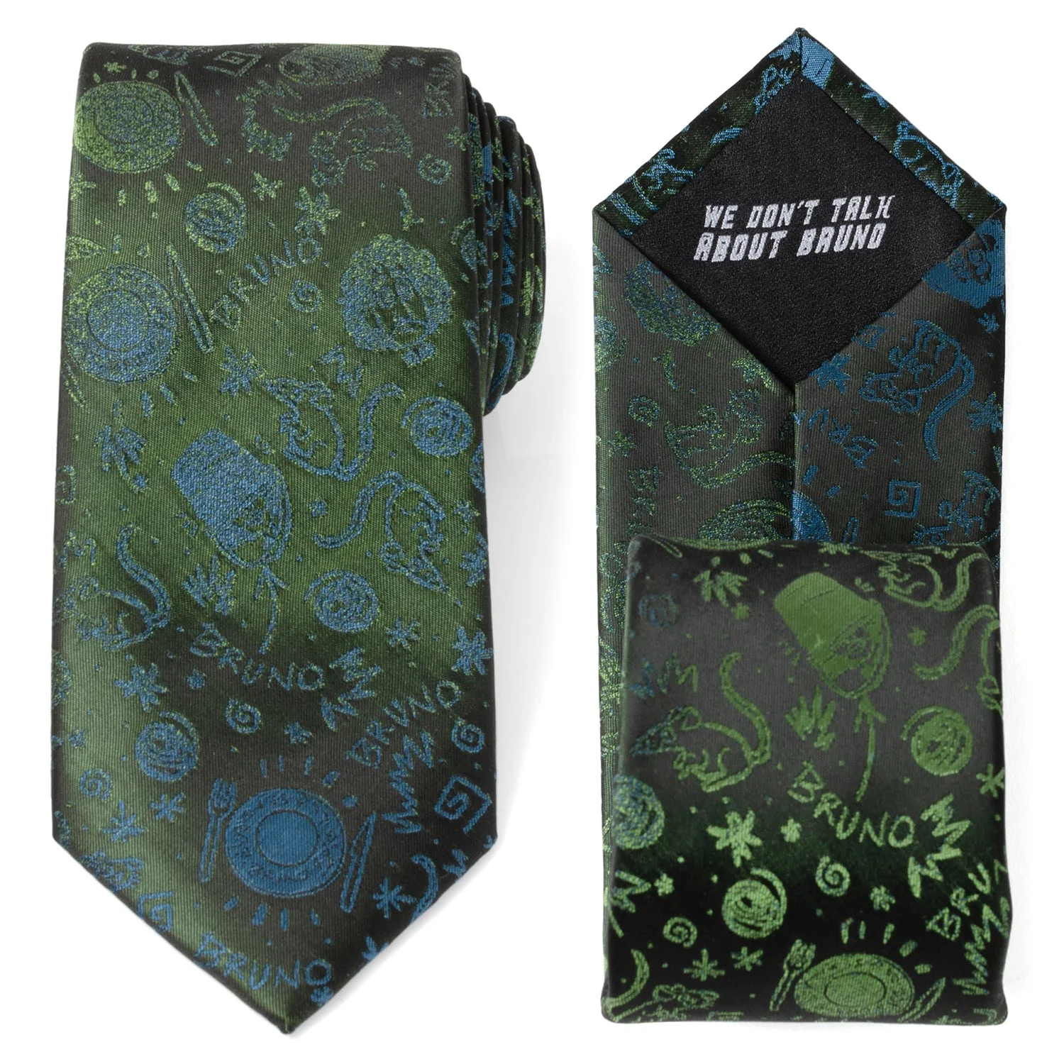 Disney Encanto Bruno Multi Black Men's Tie - Image 3