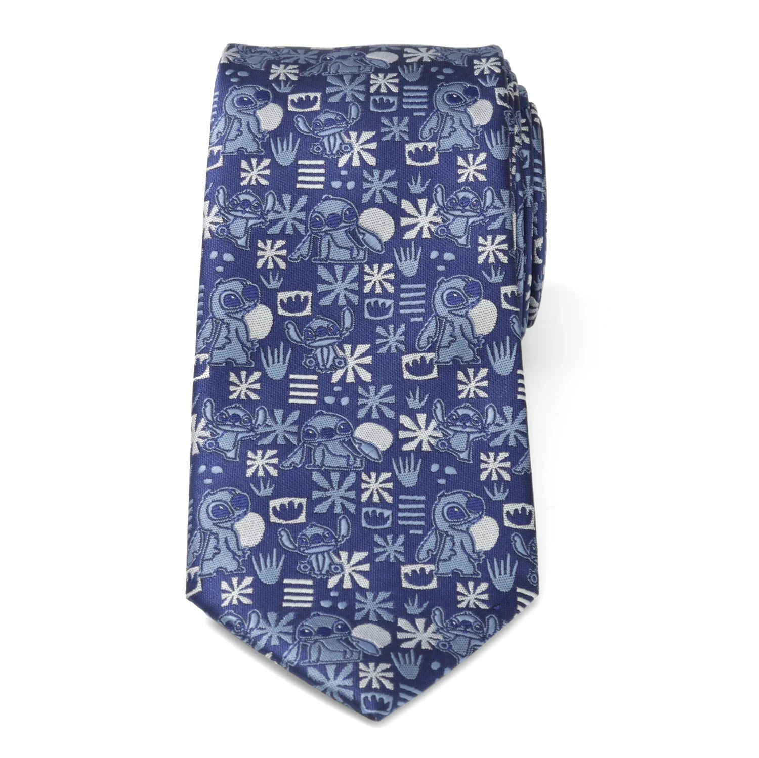 Disney Lilo & Stitch Blue Tropical Men's Tie - Image 3