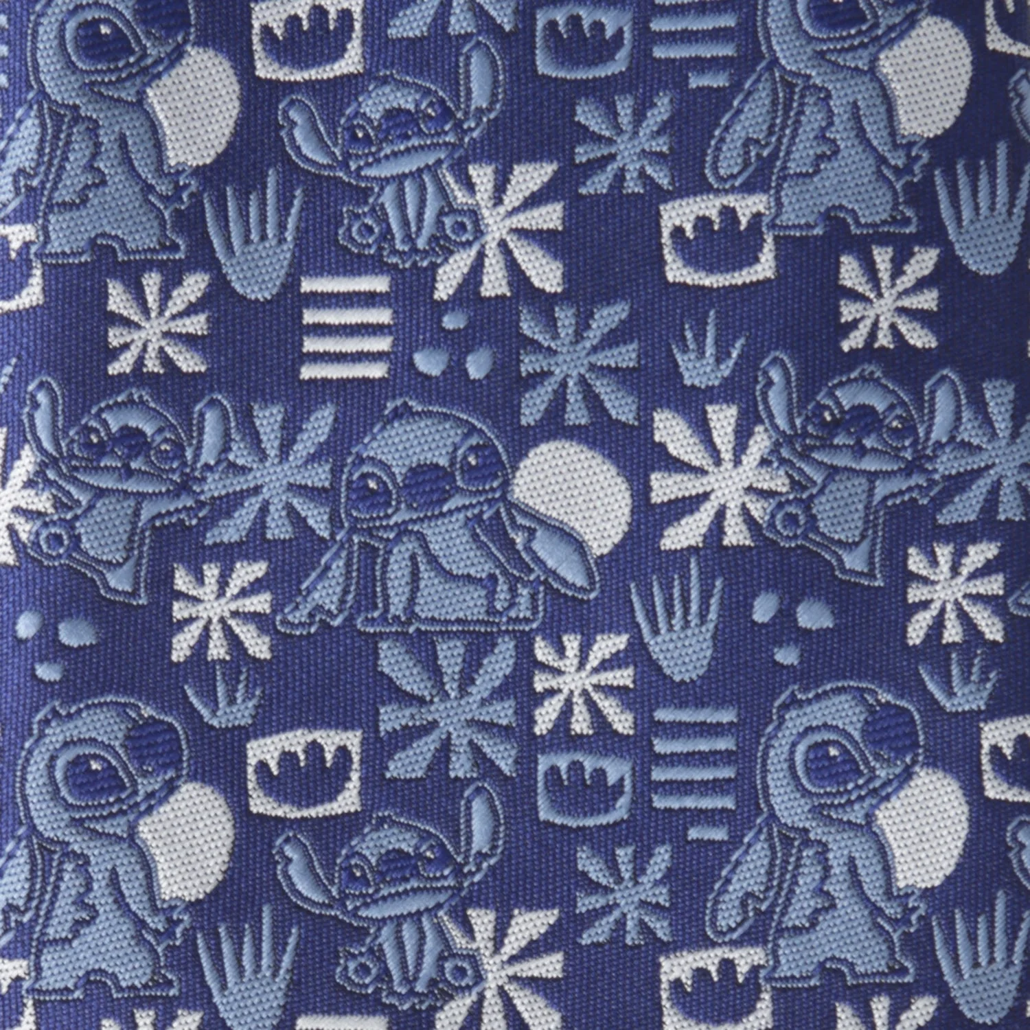 Disney Lilo & Stitch Blue Tropical Men's Tie - Image 5