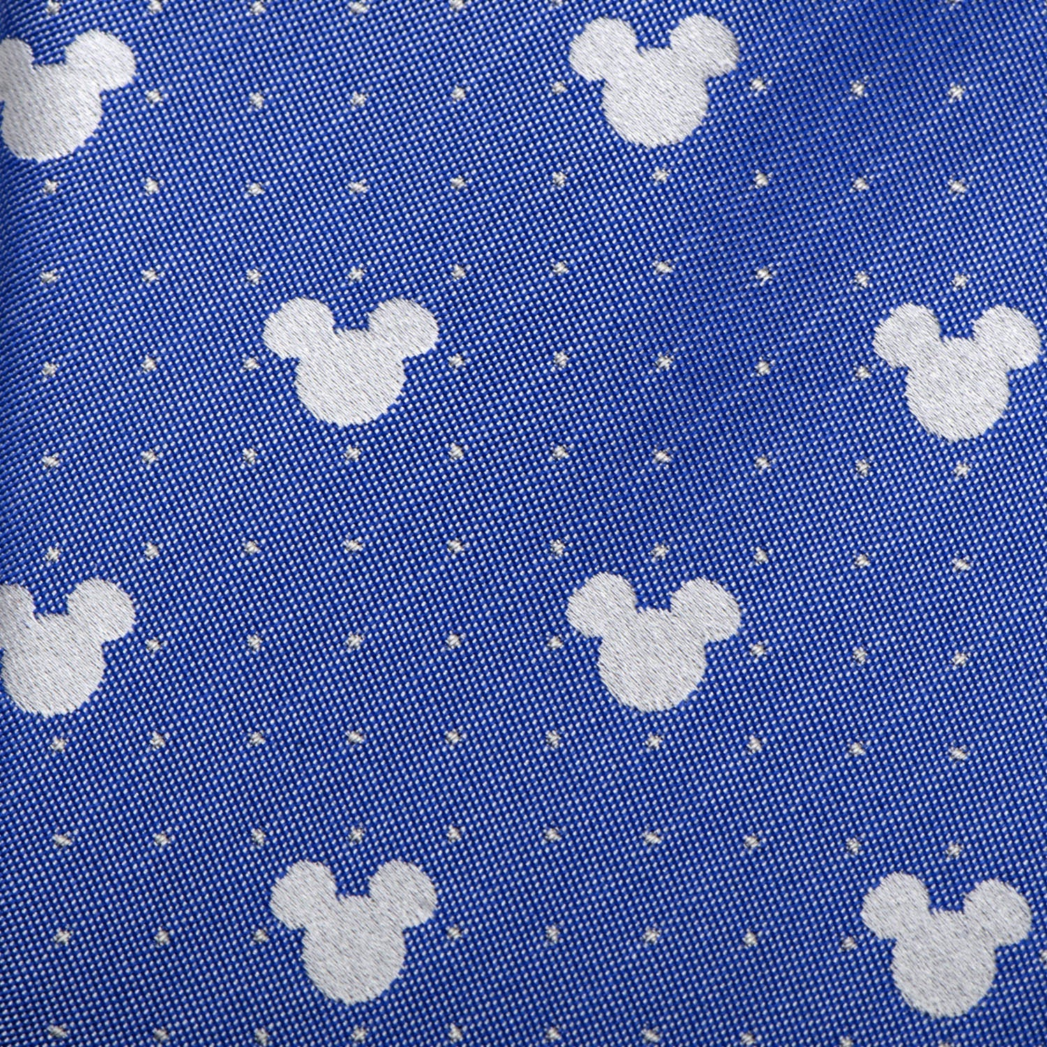 Disney Mickey Mouse Blue Pin Dot Men's Tie - Image 5