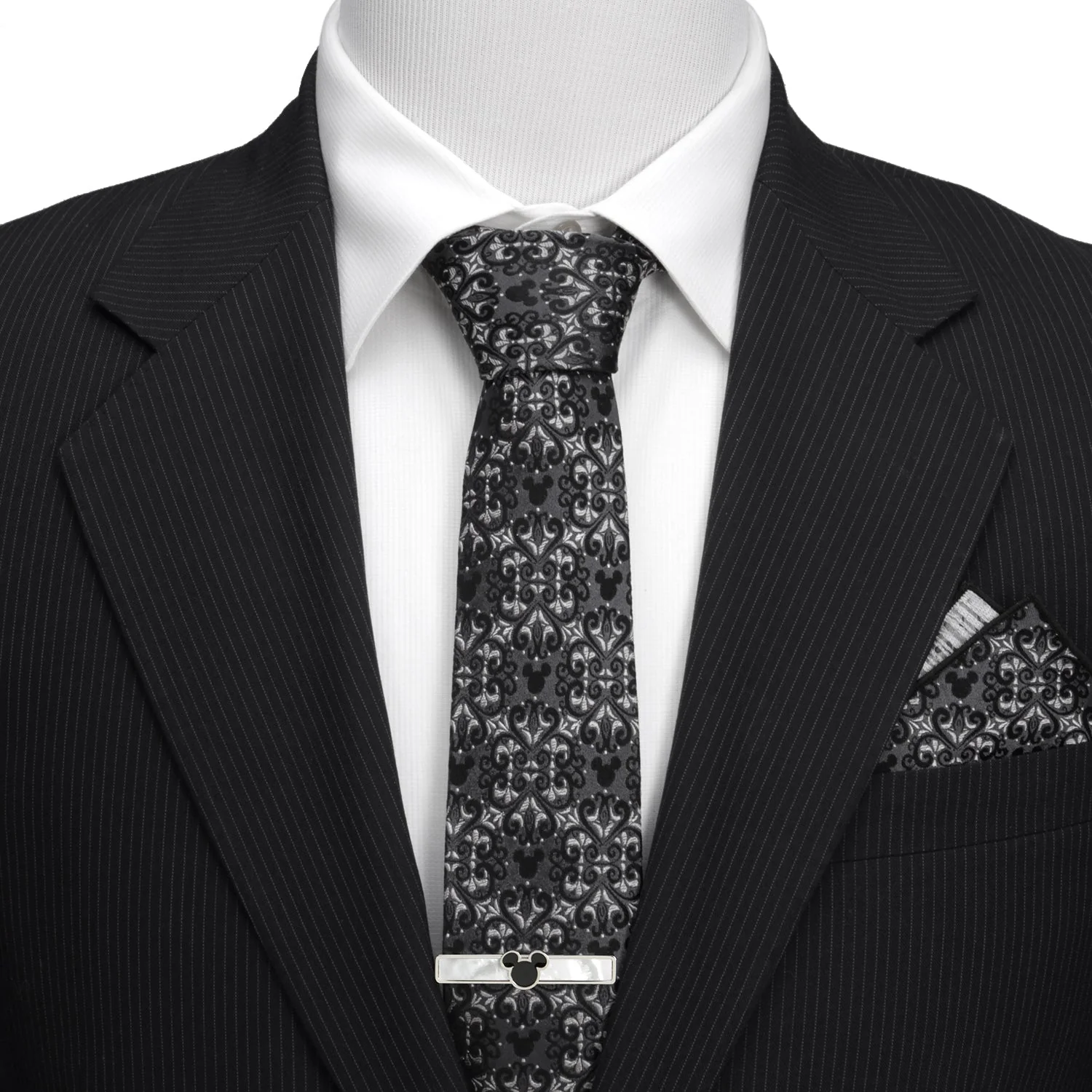 Disney Mickey Mouse Damask Tile Men's Tie - Image 2