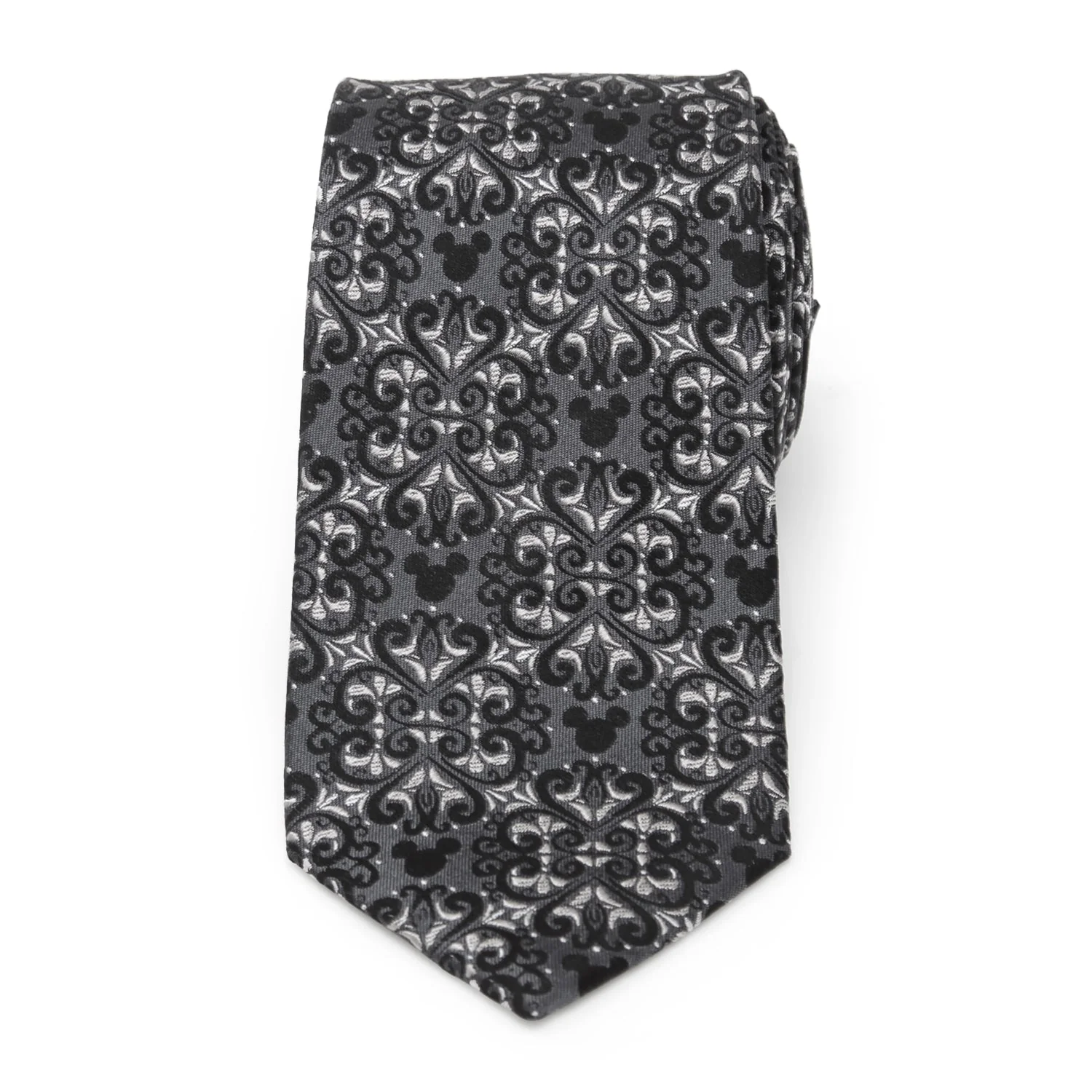 Disney Mickey Mouse Damask Tile Men's Tie - Image 3