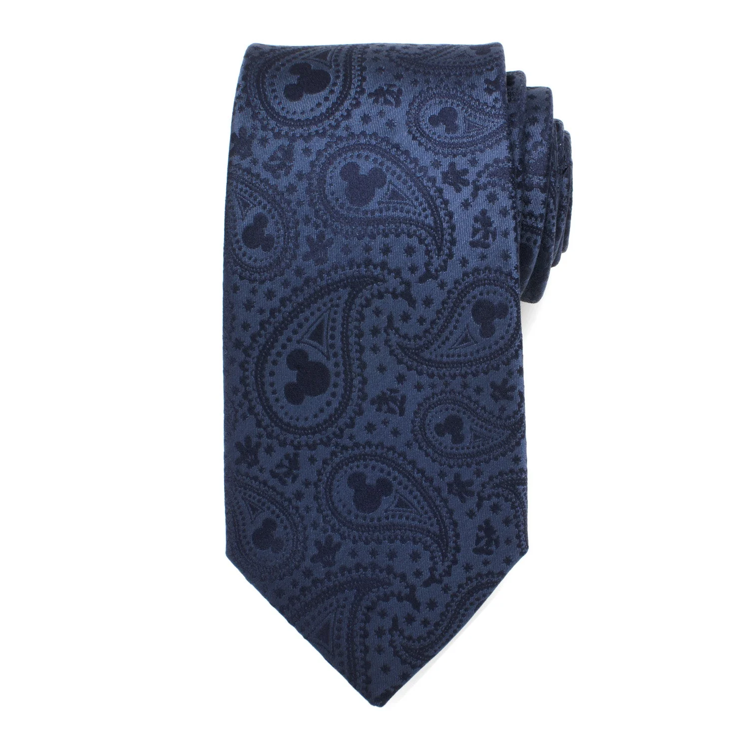 Disney Mickey Mouse Navy Paisley Men's Tie - Image 3